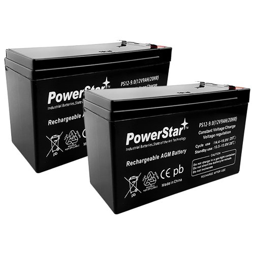 PowerStar® 12V 9AH Replacement Battery for Razor Dirt Bike MX500 - 2 Pack - Long-Lasting Power for Kids Electric Ride-On Toys & Off-Road Vehicles