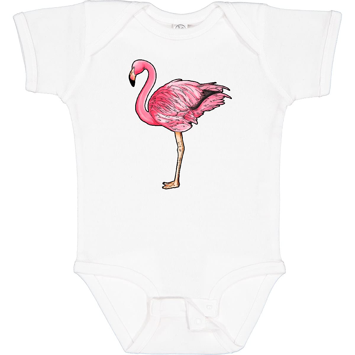 Inktastic Pink Flamingo Baby Bodysuit - Cute & Soft Cotton Onesie for Newborns & Infants - Perfect for Beach Outings, Photo Shoots & Everyday Wear