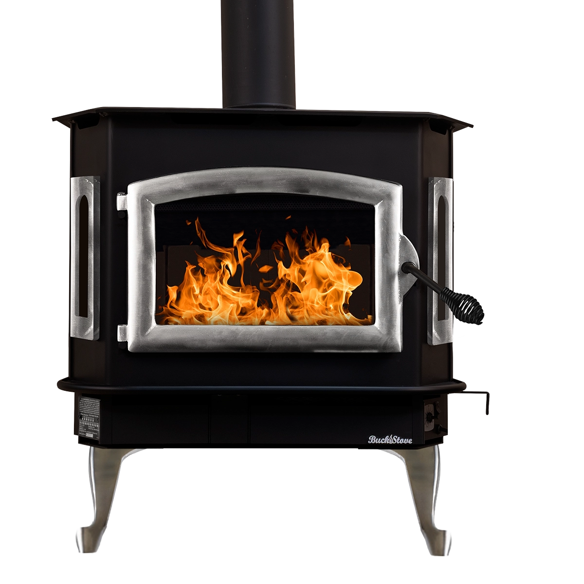 Buck Stove Model 81 Non-Catalytic Extra Large Wood Stove for Home Heating | Efficient Fireplace Insert for Cabins, RV & Outdoor Use