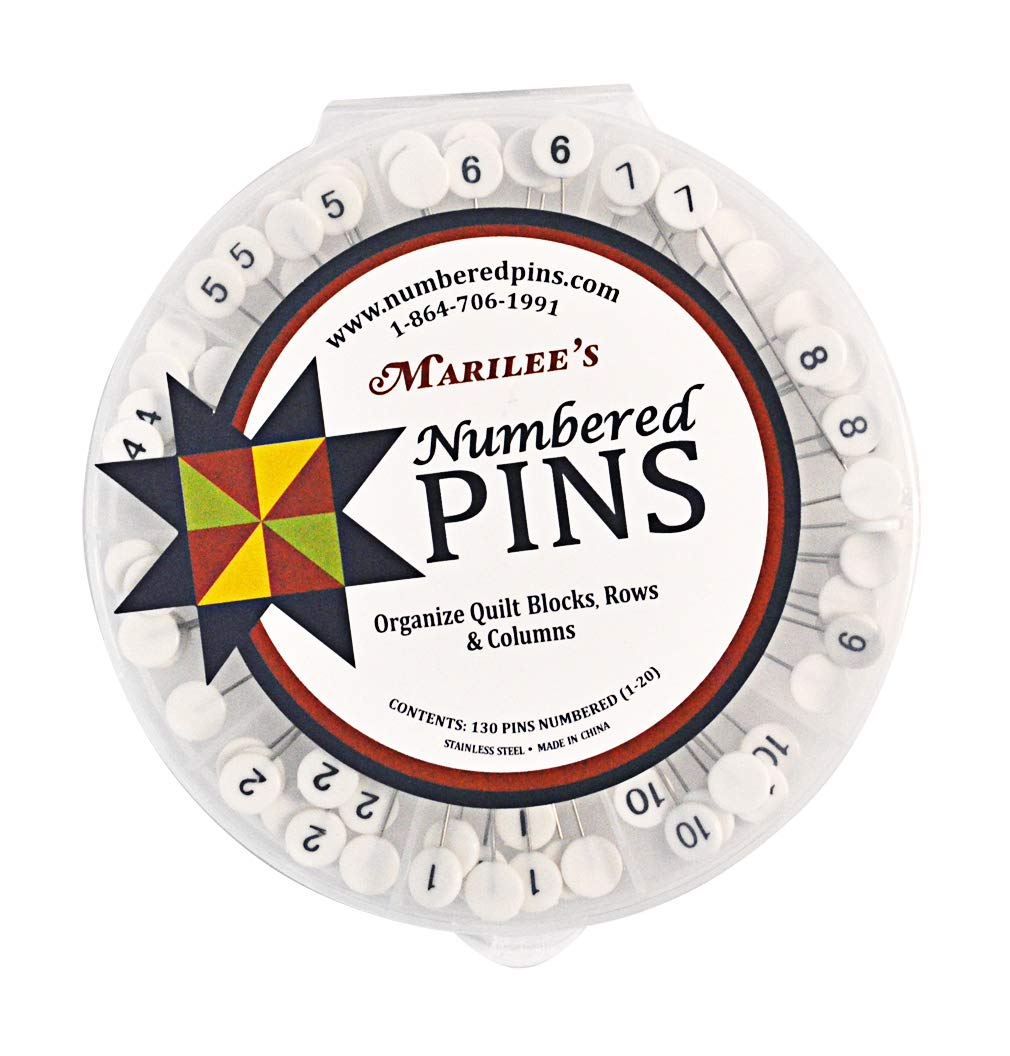 Numbered Pins for Sewing & Quilting - Marilee's NQPINS Q-Pins