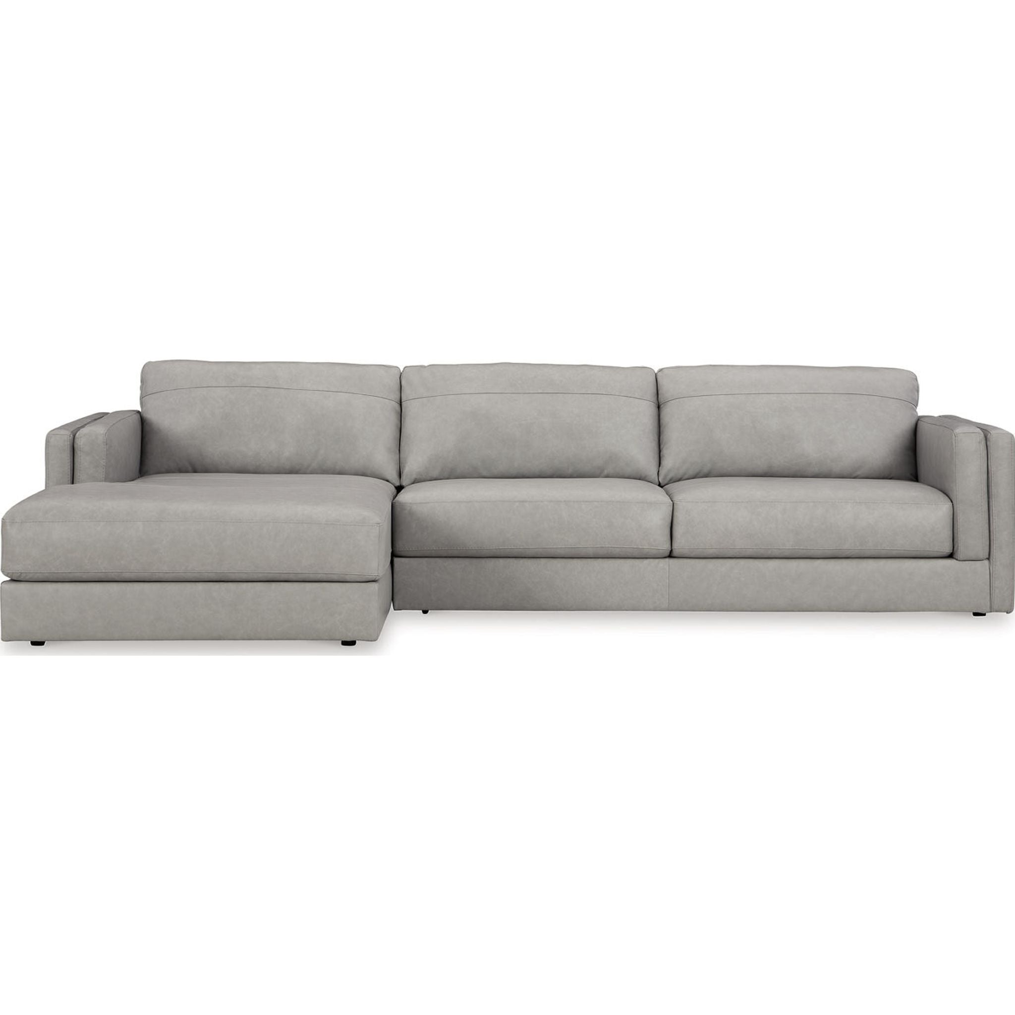 Amiata 2-Piece Sectional Sofa with Chaise Lounge - Modern L-Shaped Couch for Living Room, Family Room & Apartment