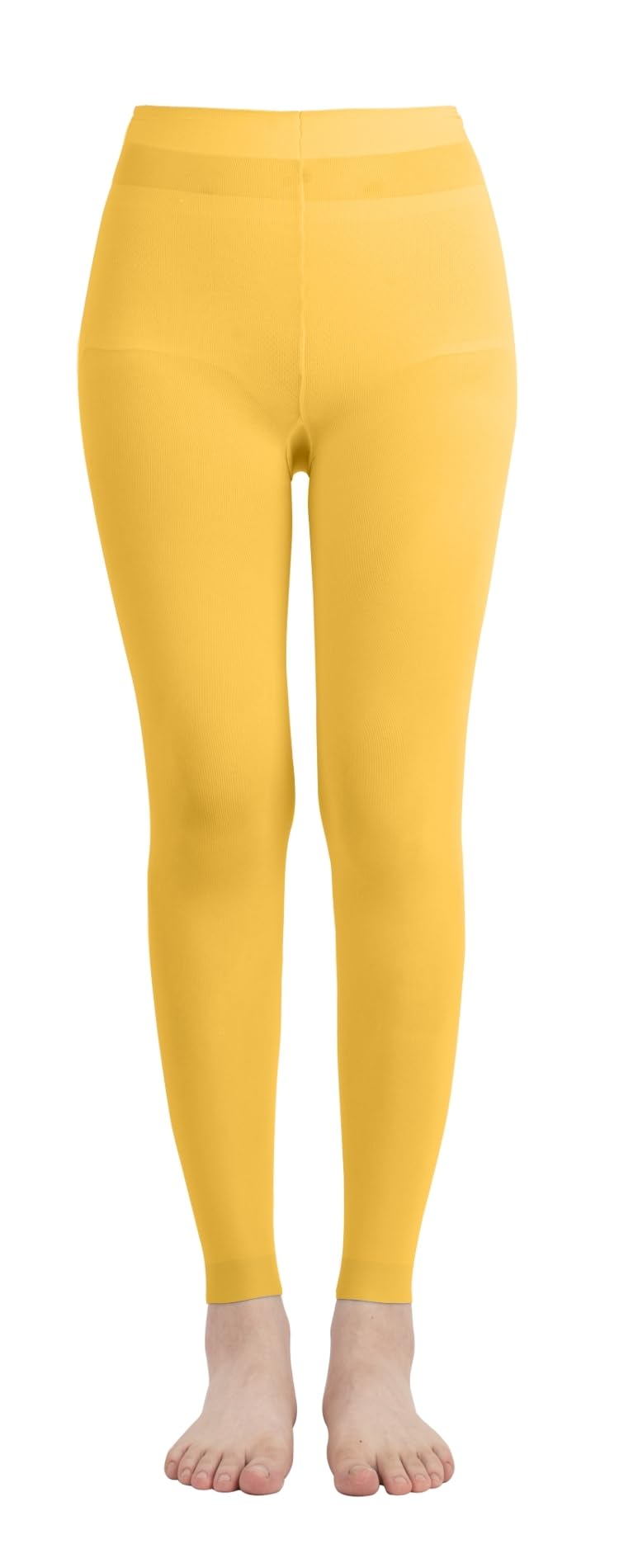 Butterfly EMEM Girls' Solid Color Microfiber Opaque Footless Tights - Soft Stretchy Leggings for Dance, Yoga & Everyday Wear