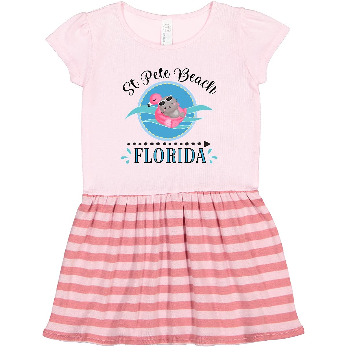 Inktastic St Pete Beach Florida Vacation Gift Toddler Dress - Cute & Comfortable Outfit for Beach Trips, Family Vacations & Toddler Playdates