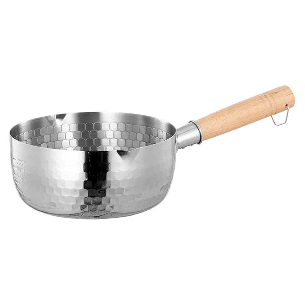 Hemoton 1pc Stainless Steel Baby Food Cooking Pot - Camping Cookware, Picnic Pot, Backpacking Pot for Outdoor Adventures - Thickened Soup Pan, Stew Pot & Sauce Pan for Kitchen & Complementary Food Preparation - Perfect for Hiking, Travel & Home Cooking