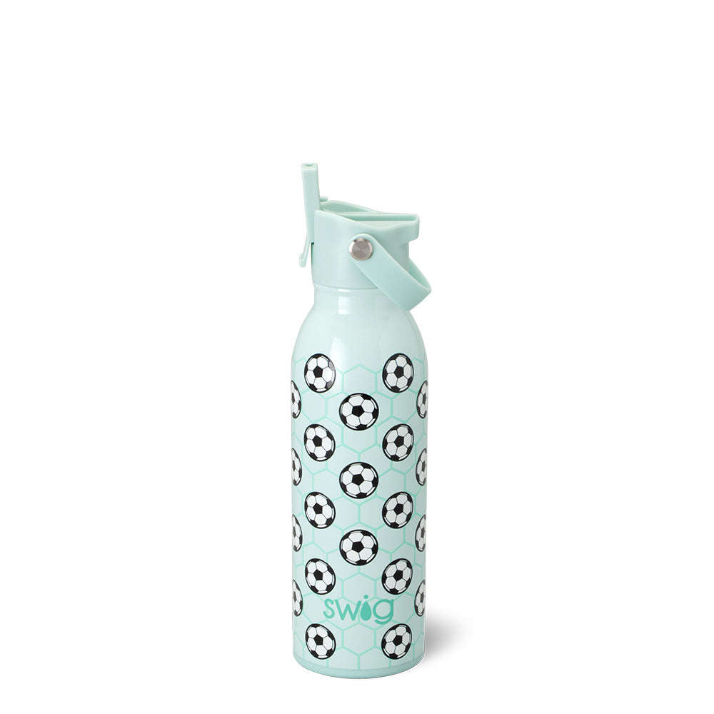 Side Kick Flip + Sip 16oz Leak-Proof Water Bottle with Straw - Perfect for Gym, Hiking & Outdoor Activities
