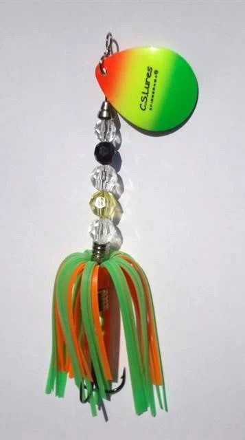 C.S. Lures #5 Inline Spinner - Premium Fishing Lure for Trout, Bass & Walleye - Perfect for Freshwater & Saltwater Fishing Trips