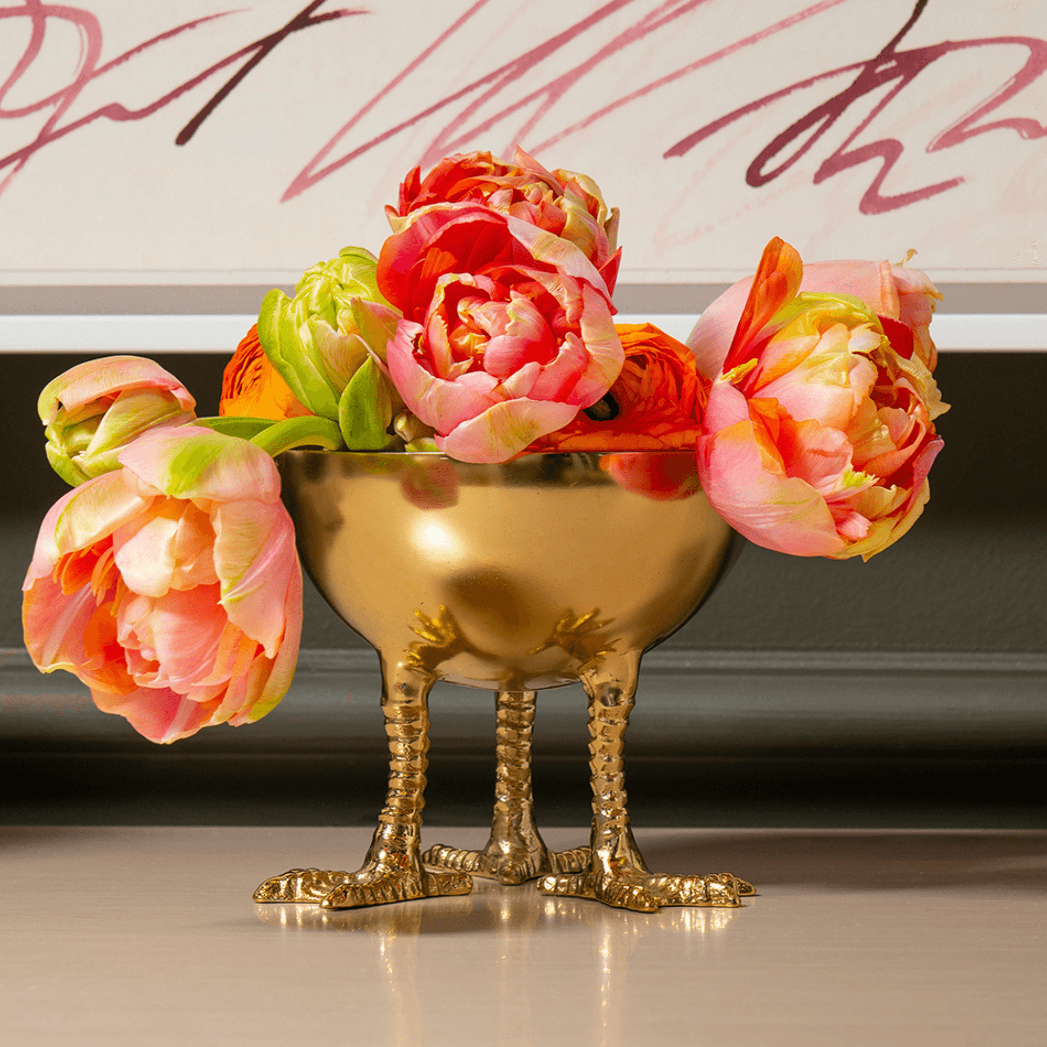 Daphne Decorative Bowl with Elegant Brass Finish - Perfect for Home Decor, Centerpiece, and Gift Giving