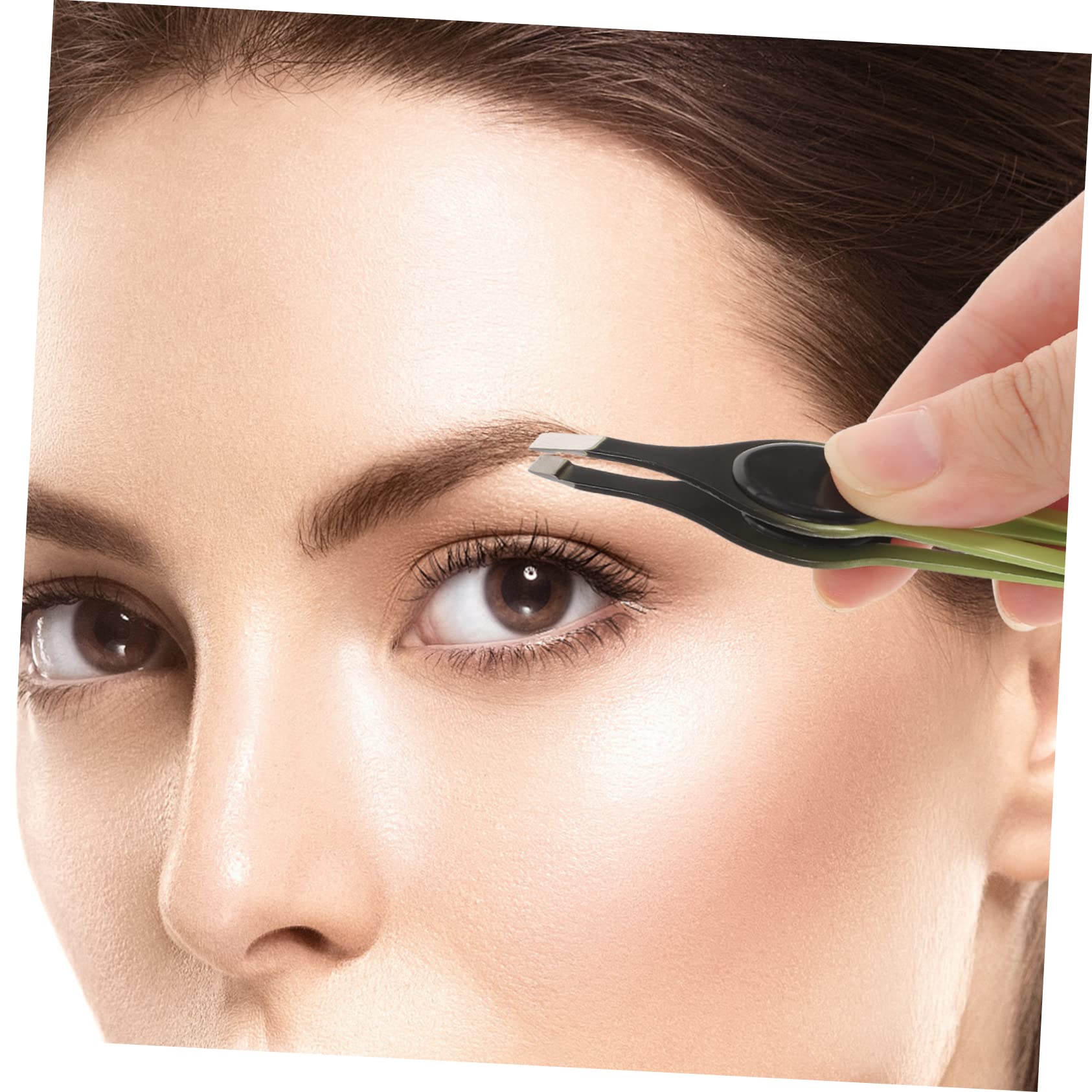 IPetboom 5-Piece Ergonomic Eyebrow Tweezers Set - Stainless Steel Precision Tweezers & Facial Hair Removal Scissors - Perfect for Eyebrow Shaping, Grooming & Makeup Kit