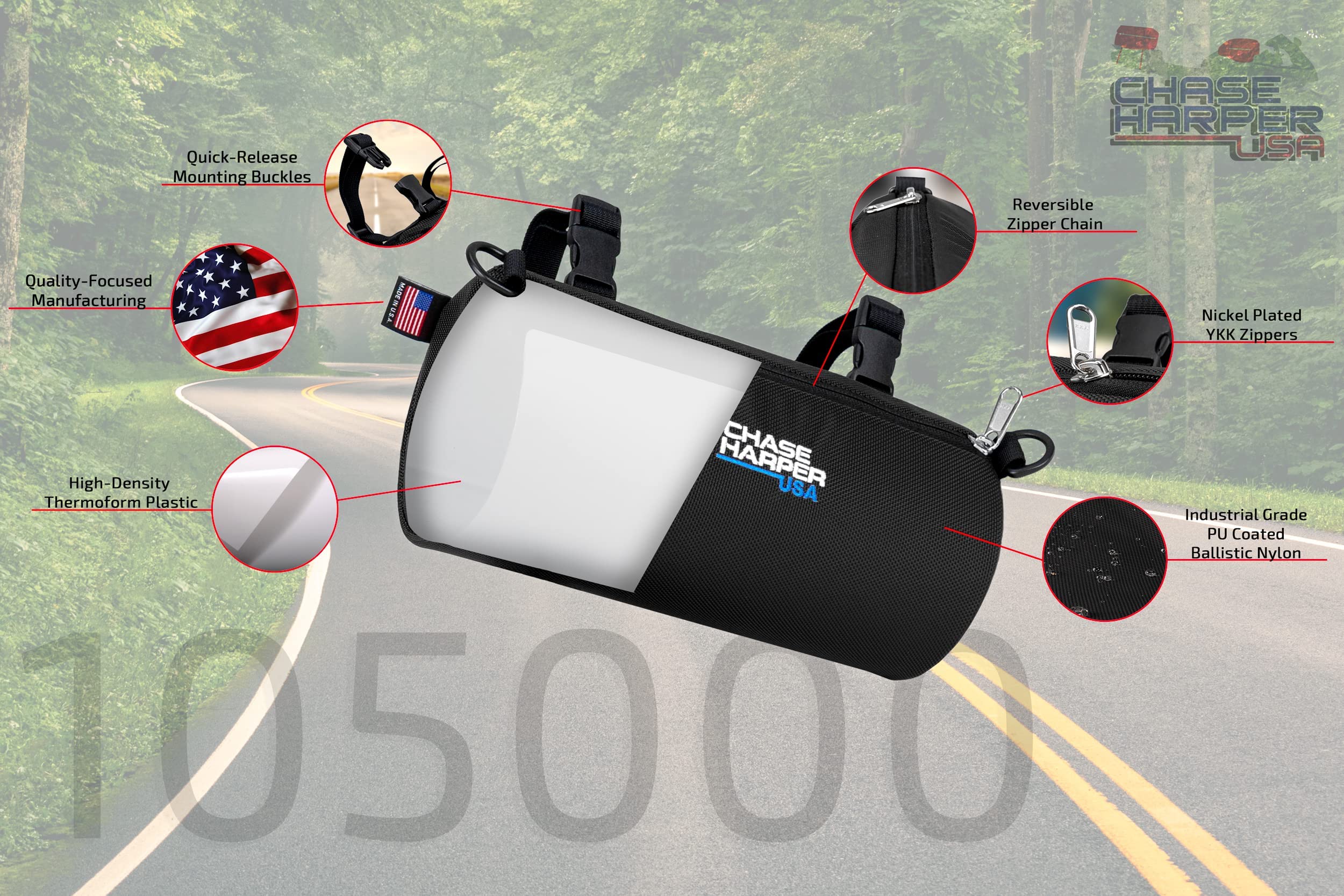 Ruckus Scooter Seat Bag & Barrel Bag Bundle - 5000 Under Seat Storage & 105000 Barrel Bag - Fits All Honda Ruckus Models (2000-2023) - Black Value Pack - Perfect for Scooter Commuting & Urban Riding Accessories