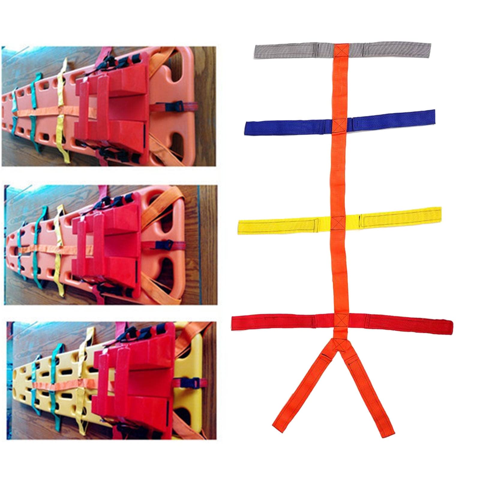 Sharplace Adjustable Backboard for Spinal Fixation - Medical Spine Board Supplies for Emergency, First Aid & Physical Therapy Use