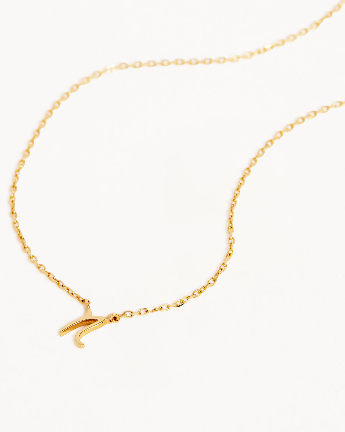 14K Solid Gold Love Letter Necklace for Women - Personalized Romantic Jewelry Gift for Her - Perfect for Anniversaries, Valentine's Day & Special Occasions