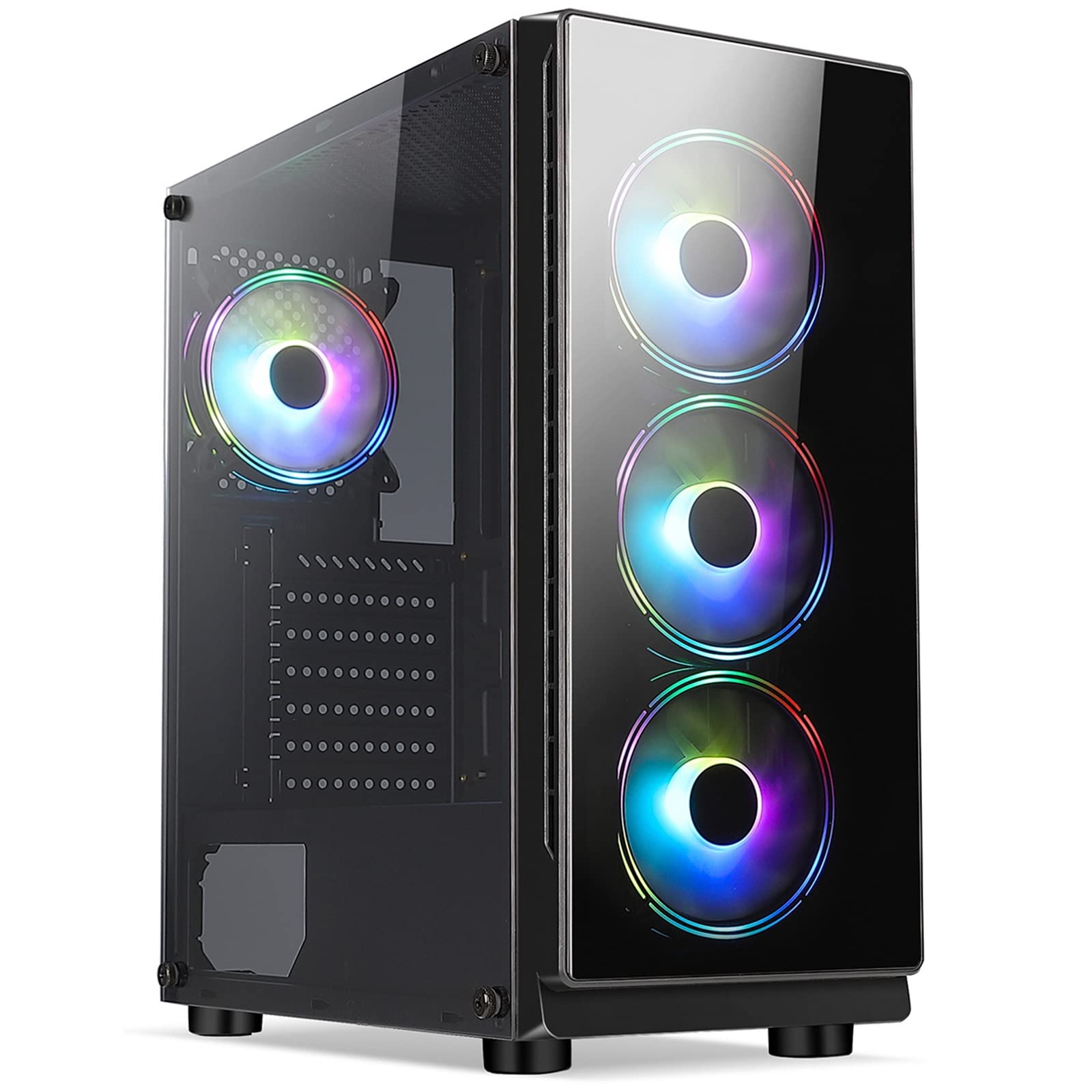 OCHW RGB Gaming PC - AMD Ryzen 3 3200G Quad-Core, Radeon Vega 8, 32GB DDR4 RAM, 1TB SSD, 600W PSU, WiFi, Win 10 Pro | Ultra-Fast Performance for Home Office, Streaming & Esports Gaming