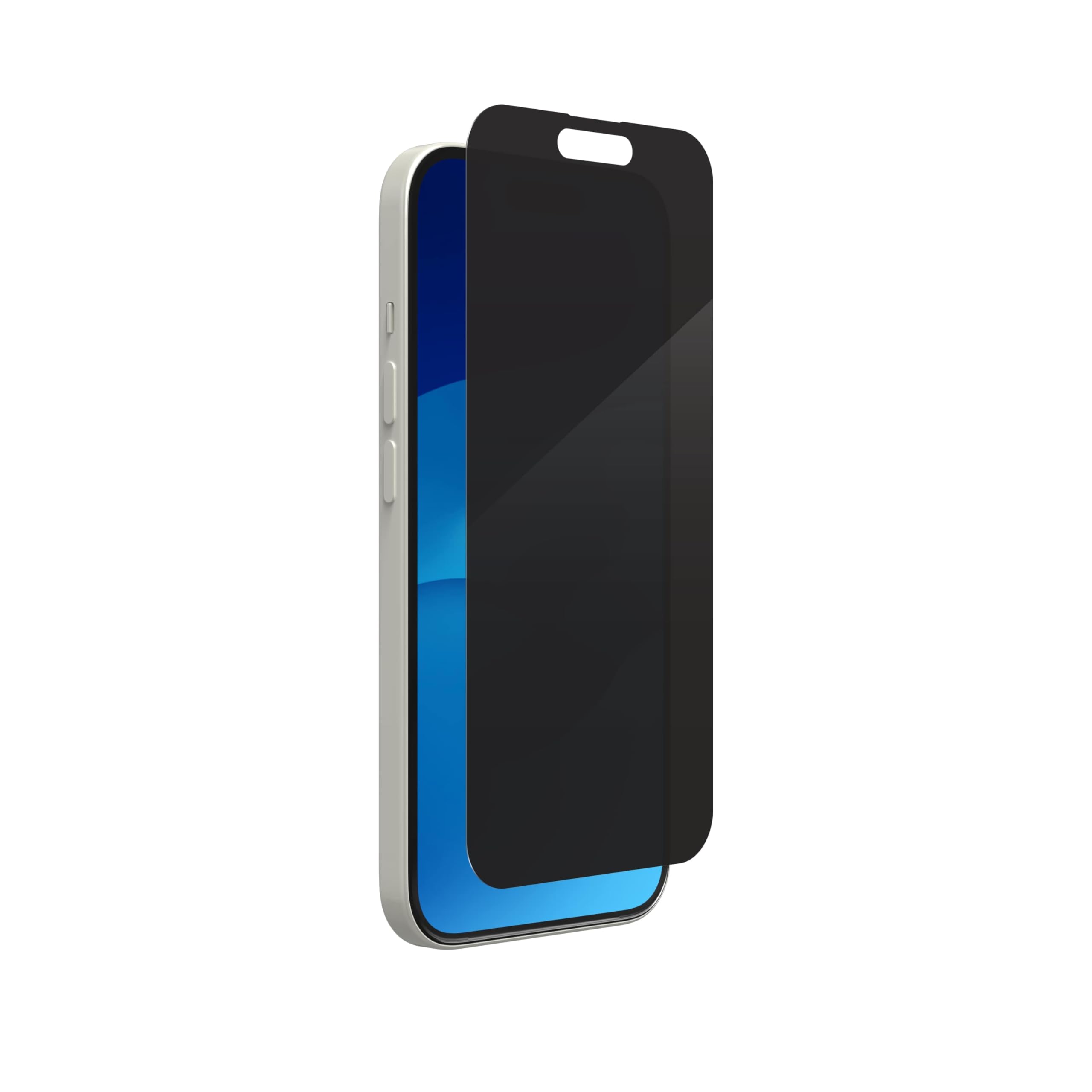 ZAGG InvisibleShield Glass Elite Privacy 360 iPhone 15 Screen Protector - 5X Stronger Tempered Glass with Reinforced Edges, 4-Way Privacy Filter, Anti-Scratch & Smudge-Resistant, Easy Installation Kit - Perfect for Office, Travel & Privacy Protection