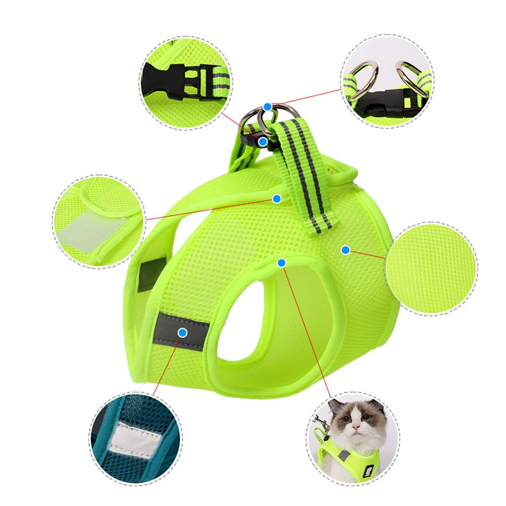 TEHAUX Breathable Pet Harness & Carrier Sling - Adjustable Cat & Small Dog Vest Leash for Safe Outdoor Adventures | Perfect for Hiking, Travel & Daily Walks