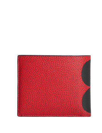 Coach Disney Mickey Mouse X Keith Haring 3-in-1 Wallet - Stylish Crossbody Card Holder for Women & Men - Perfect for Travel, Shopping & Everyday Use