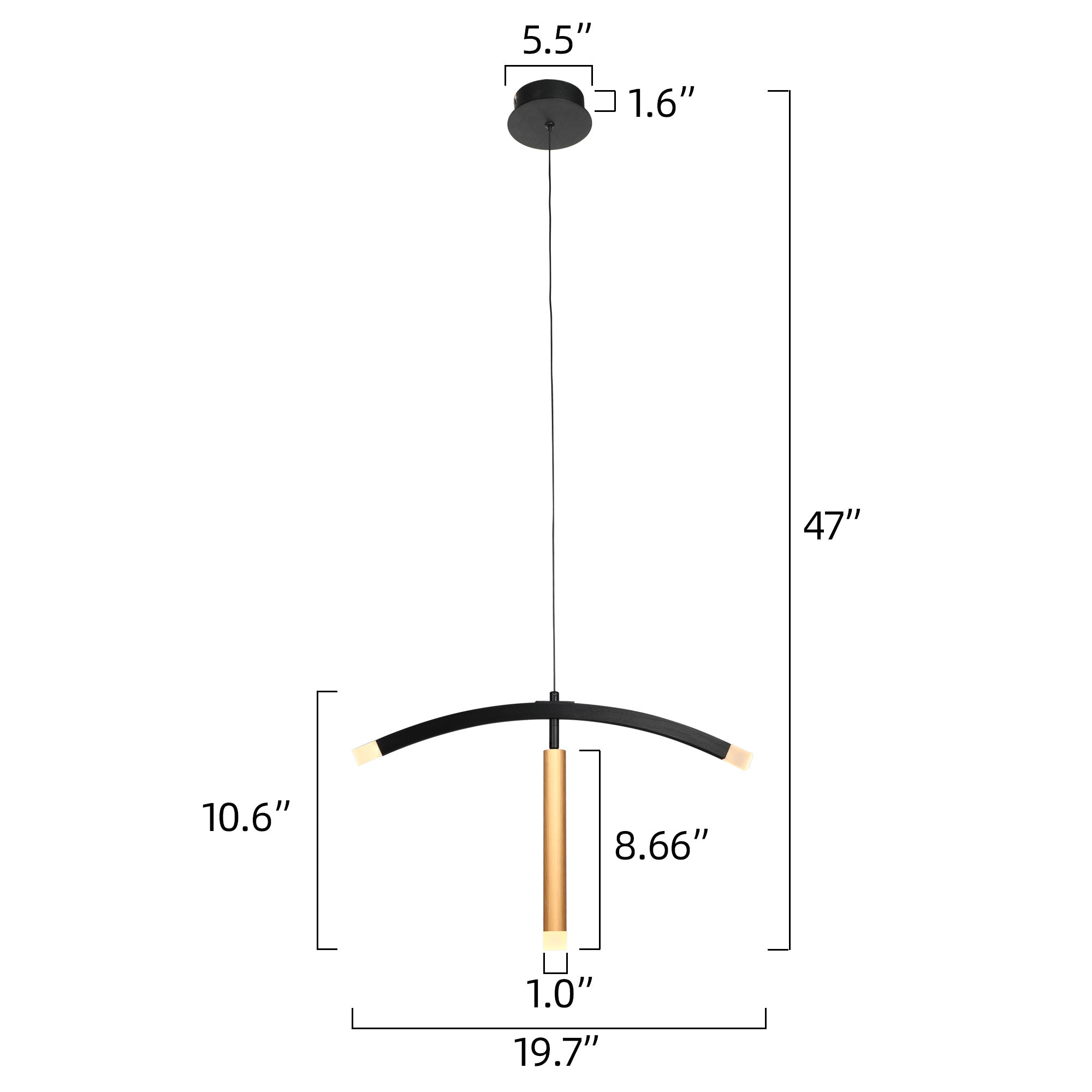Modern LED Pendant Light for Kitchen - Seville Simple Decoration Fixture with Adjustable Hanging, Perfect for Dining Room, Island, Bar & Breakfast Nook Lighting