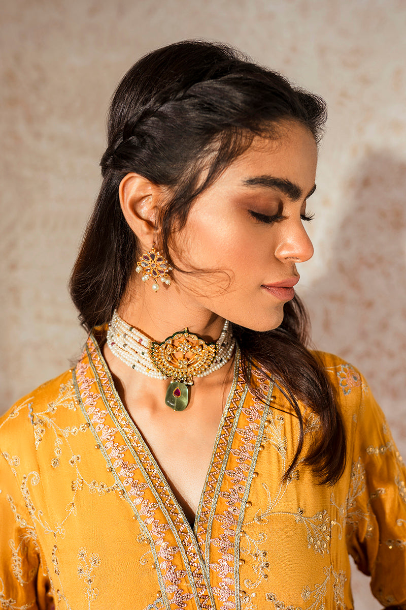 JAHAAN ZAAD Embroidered Shirt for Women - Stylish Floral Handcrafted Blouse for Casual Wear & Boho Outfits