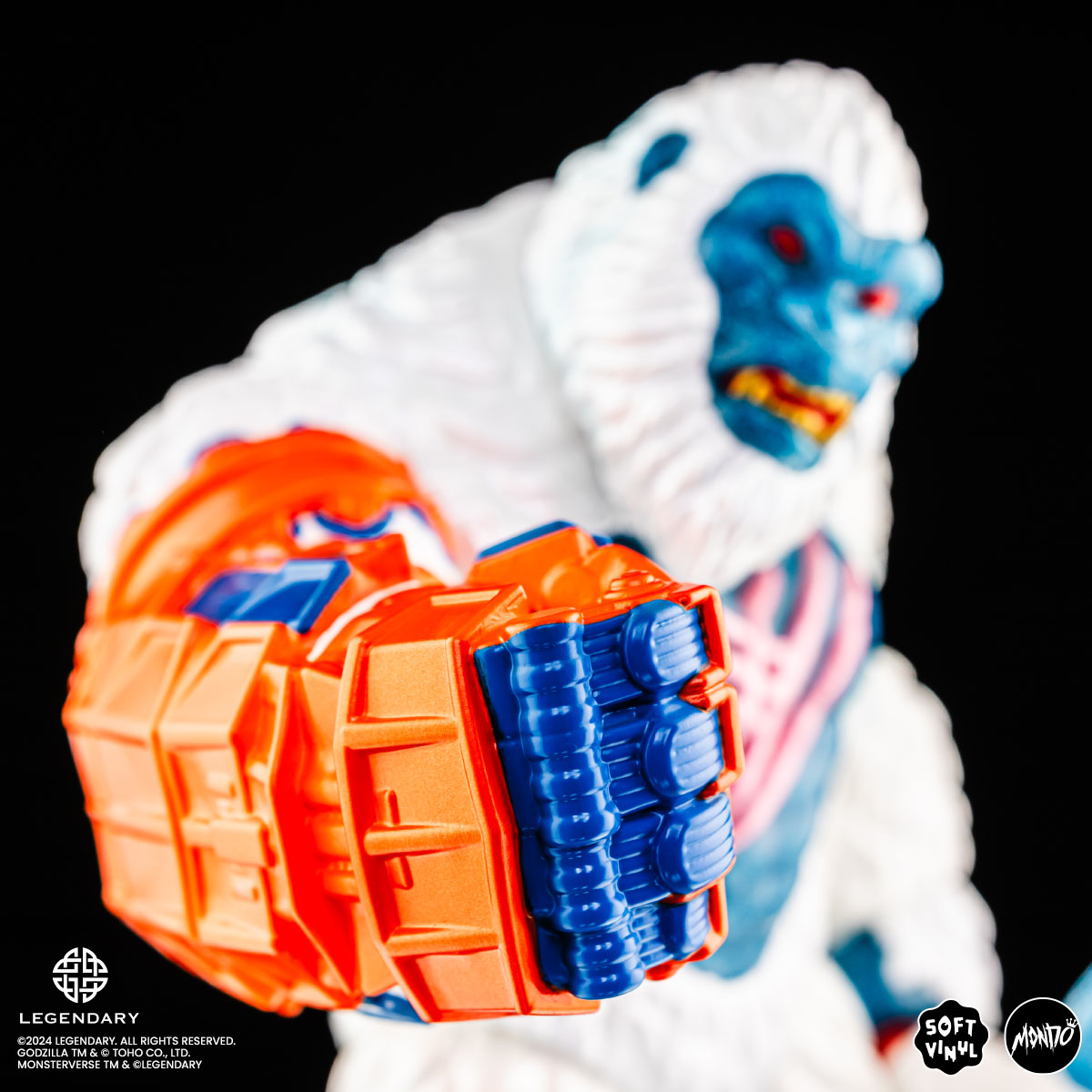 Godzilla x Kong: The New Empire Kong Soft Vinyl Figure - Primal Frost Variant Collectible Toy for Movie Fans & Pop Culture Enthusiasts | Perfect for Display, Gifts, and Anime Collections