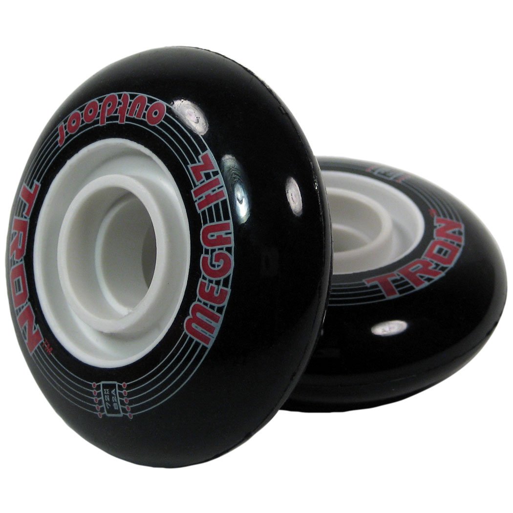 TronX TRON Mega Hz Outdoor Inline Hockey Wheels - High-Performance Skating Wheels for Outdoor Hockey, Roller Derby & Street Skating - Perfect for Rough Surfaces & Aggressive Play