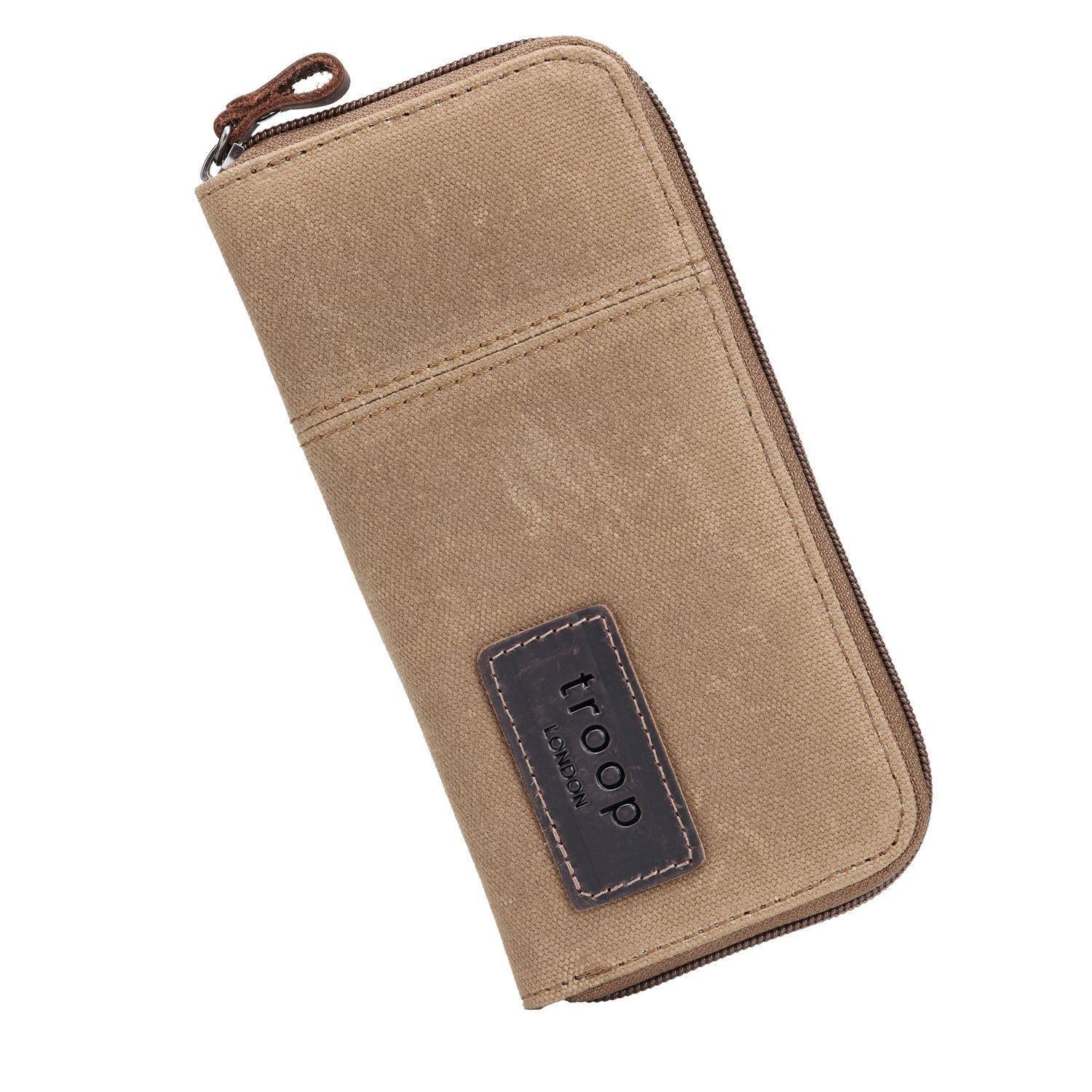 TRP0501 Troop London Canvas Zip Around Wallet for Men & Women - Stylish & Durable Travel Money Organizer for Everyday Use