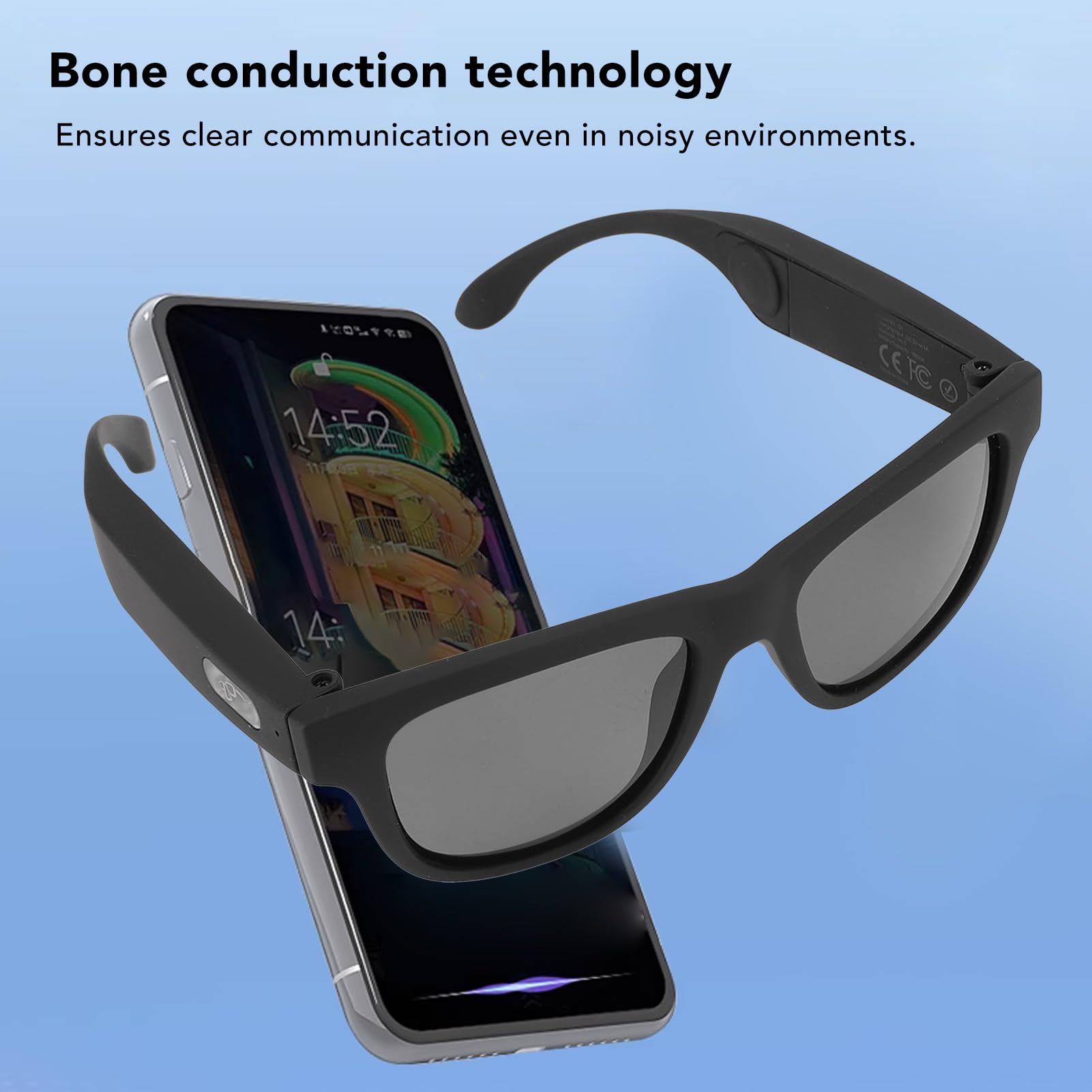 Annadue Bluetooth Smart Glasses UV400, BT4.0 Bone Conduction for Cycling & Sports