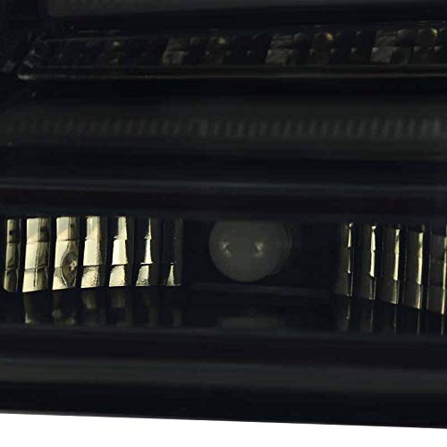 Spec-D Tuning Glossy Black Smoke LED Tail Lights for 2008-2010 BMW E60 5-Series Sedan - Left & Right Pair Assembly - Enhanced Night Visibility & Style Upgrade for Your Luxury Car