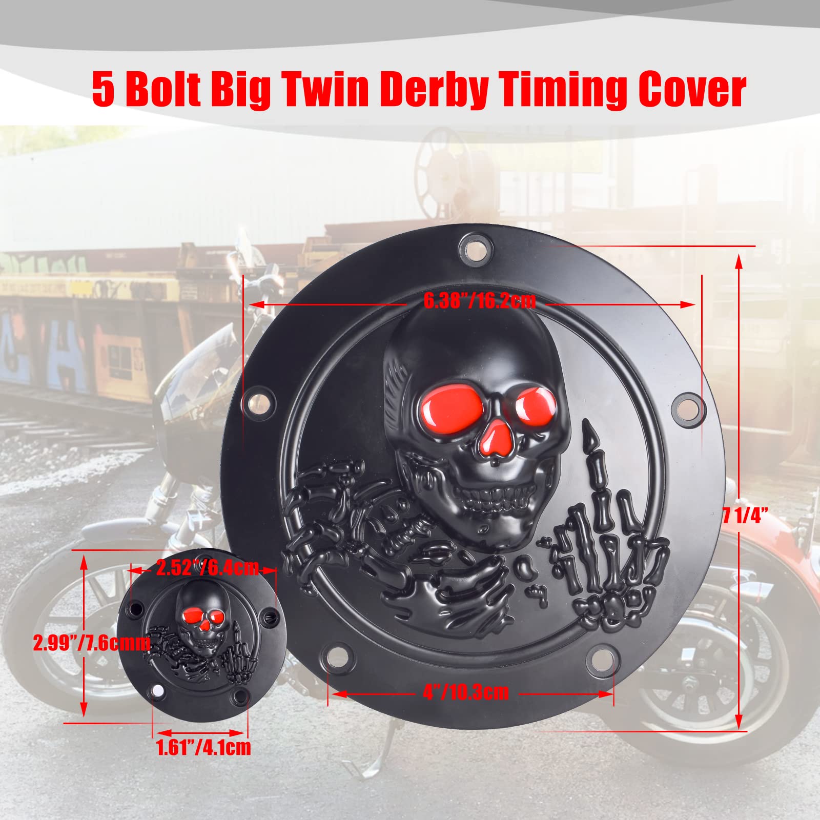 Goldfire CNC Derby Timer Cover & Points Covers for Harley Davidson 1999-2014 Twin Cam Touring Models - Road King, Electra Glide, FLHR, FLHX, FXST, Dyna - High Performance Motorcycle Accessory for Custom Bike Builds & Harley Upgrades
