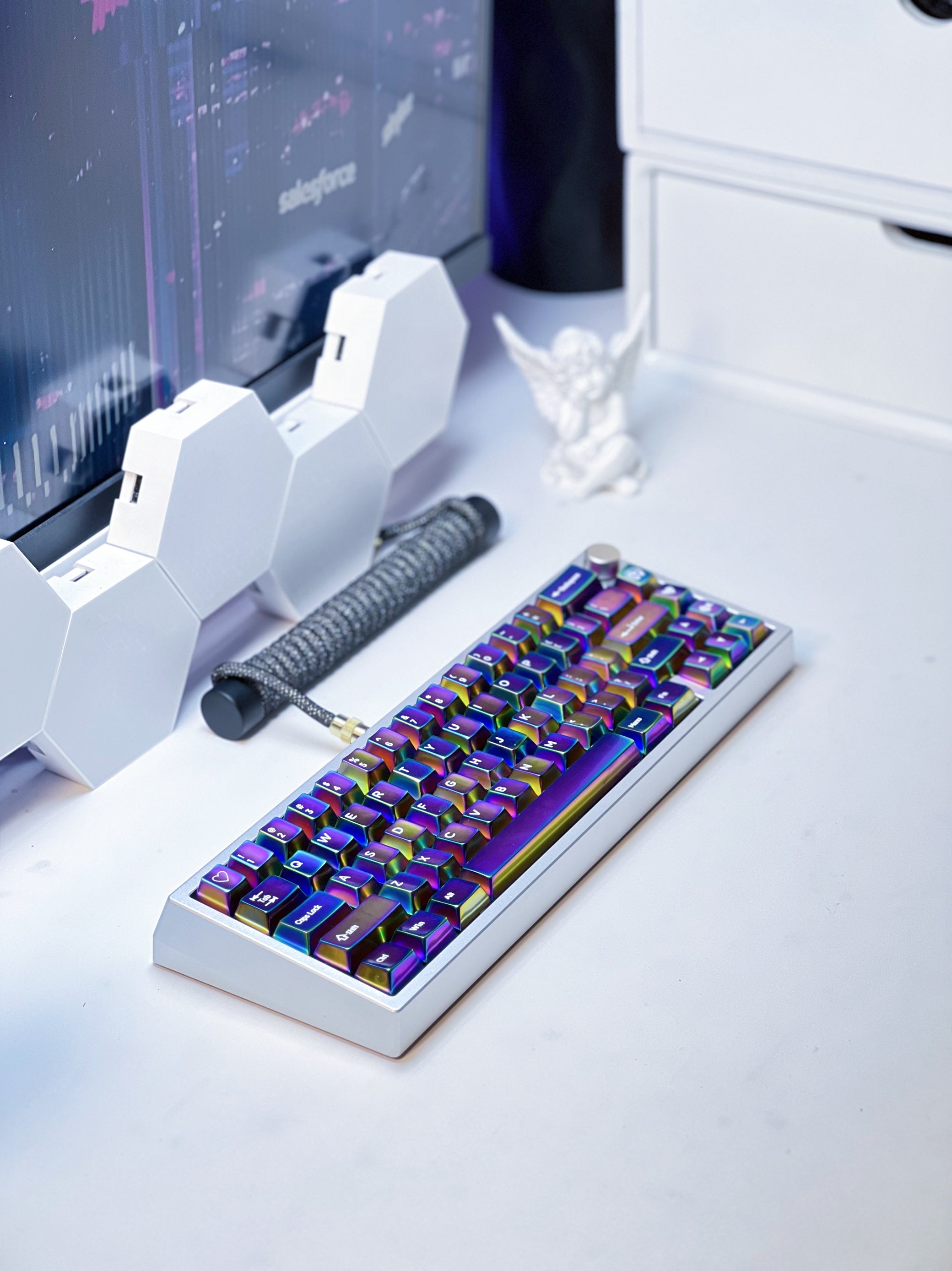 Custom Colorful Zinc Alloy Keycaps - Personalized Metal Decorative Keycaps for Mechanical Keyboards (Gaming, Typing, Office & Custom PC Builds)