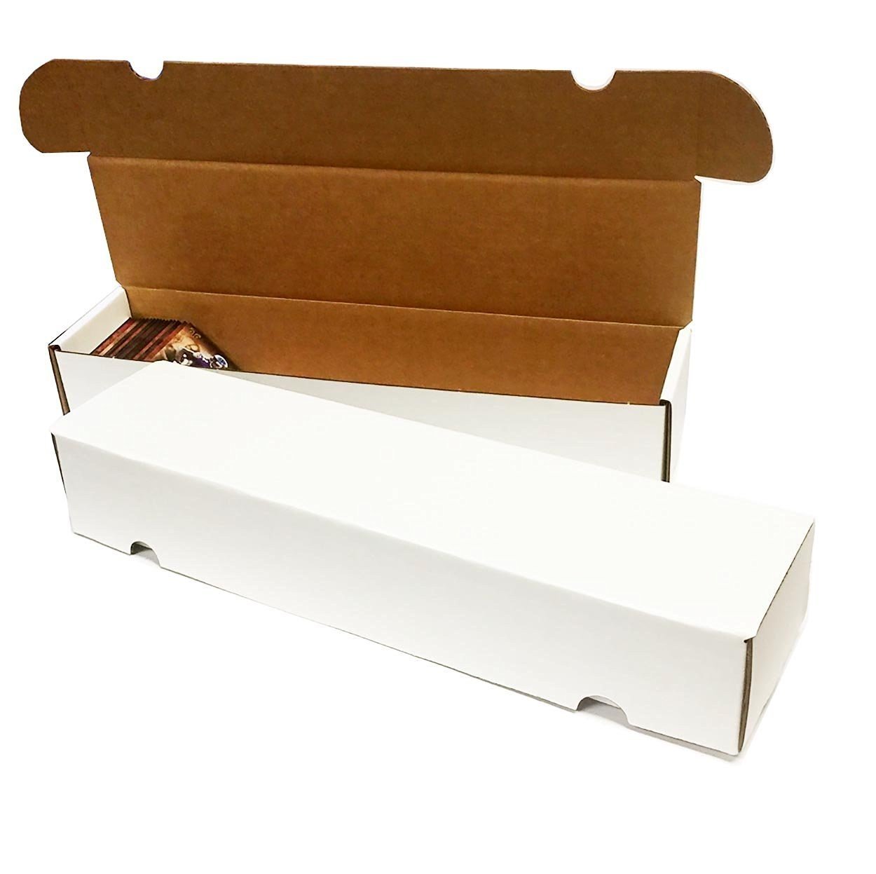 Max Pro 660-Count Corrugated Cardboard Storage Box for Baseball, Football, Basketball, Hockey, NASCAR, Sports & Trading Cards - Durable Collectible Organizer for Gaming Cards, Memorabilia & Card Show Storage