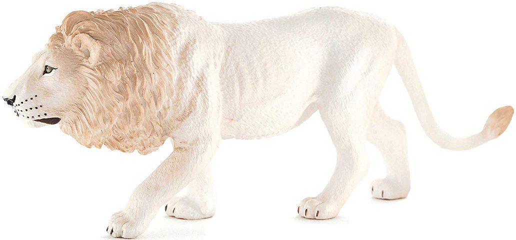 Mojo Animal Planet White Lion Toy Figure - Realistic Wildlife Collectible for Kids, Safari-Themed Play & Educational Display