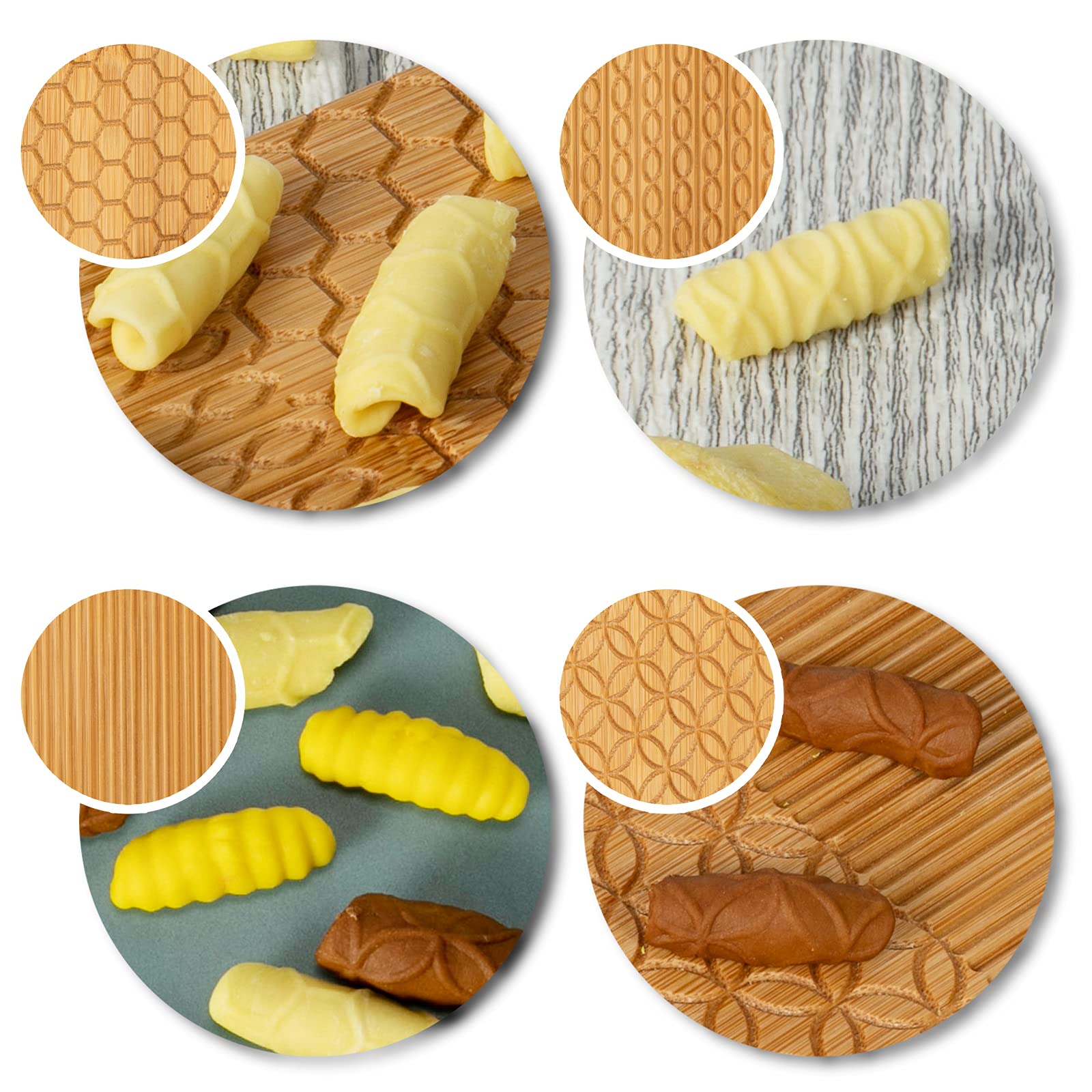Bamboo Pasta Maker Set - Garganelli Board & Gnocchi Stripper for Homemade Cavatelli, Spaghetti, Macaroni | Perfect for Italian Cooking, Pasta Nights & Kitchen Gifts