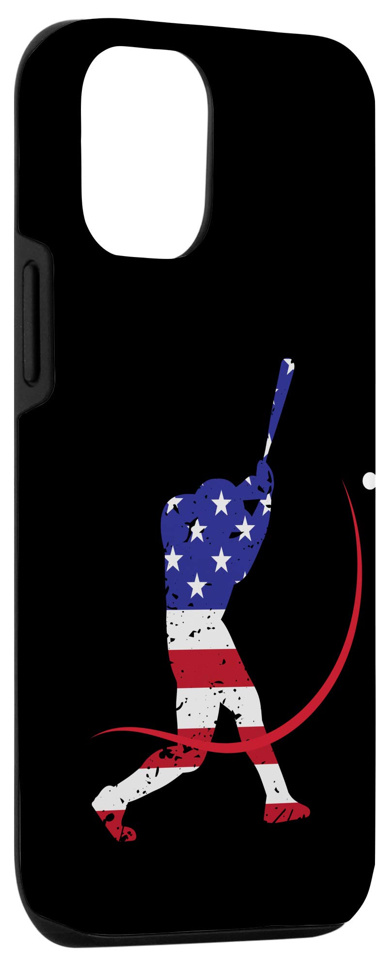 iPhone 12/12 Pro Case - American Flag Baseball Design - Perfect Gift for Baseball Players & Fans - Durable Protection for Daily Use & Sports Events