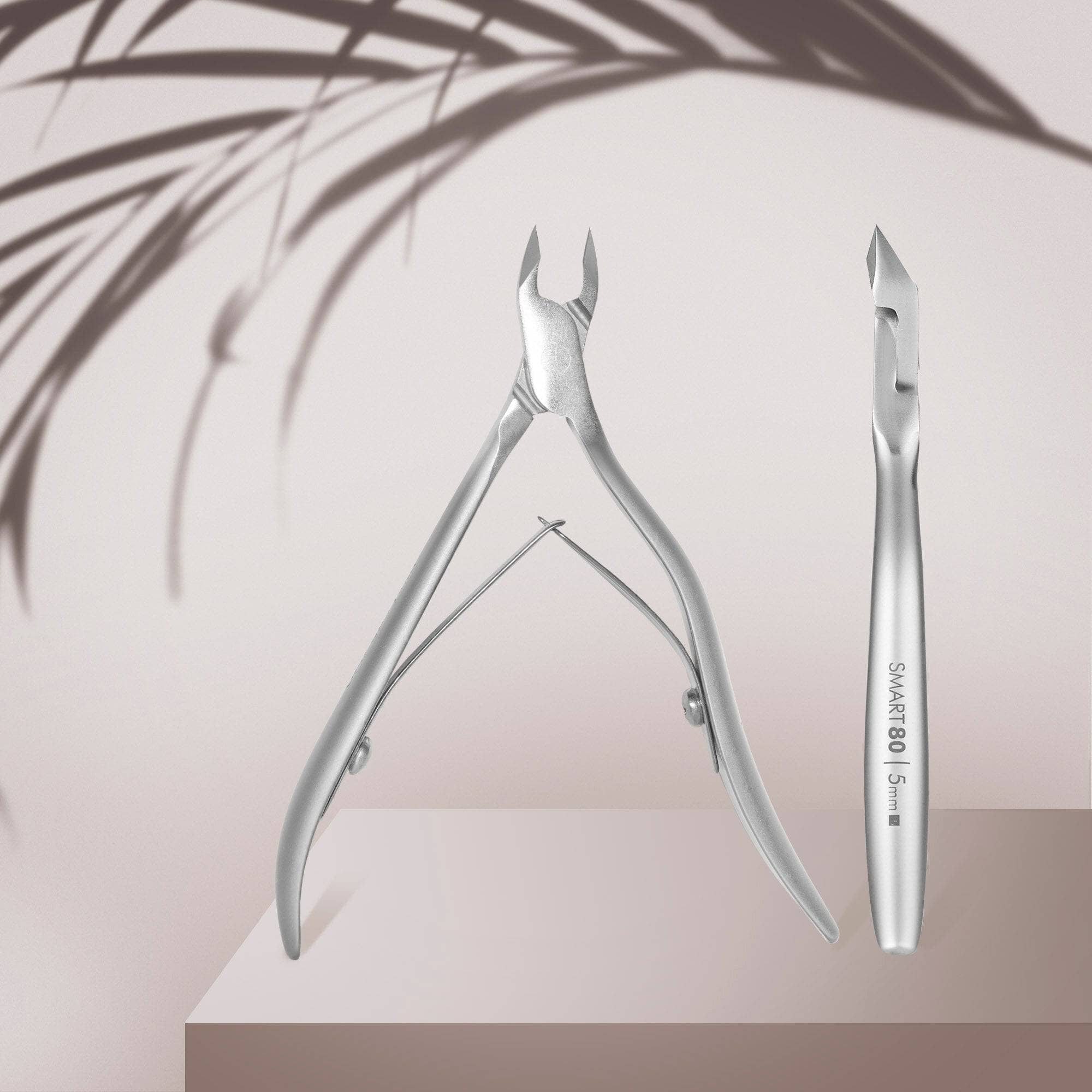 Staleks Professional Cuticle Nippers SMART 80 (5mm) - Precision Nail Care Tool for Manicures & Pedicures | Salon & Home Use