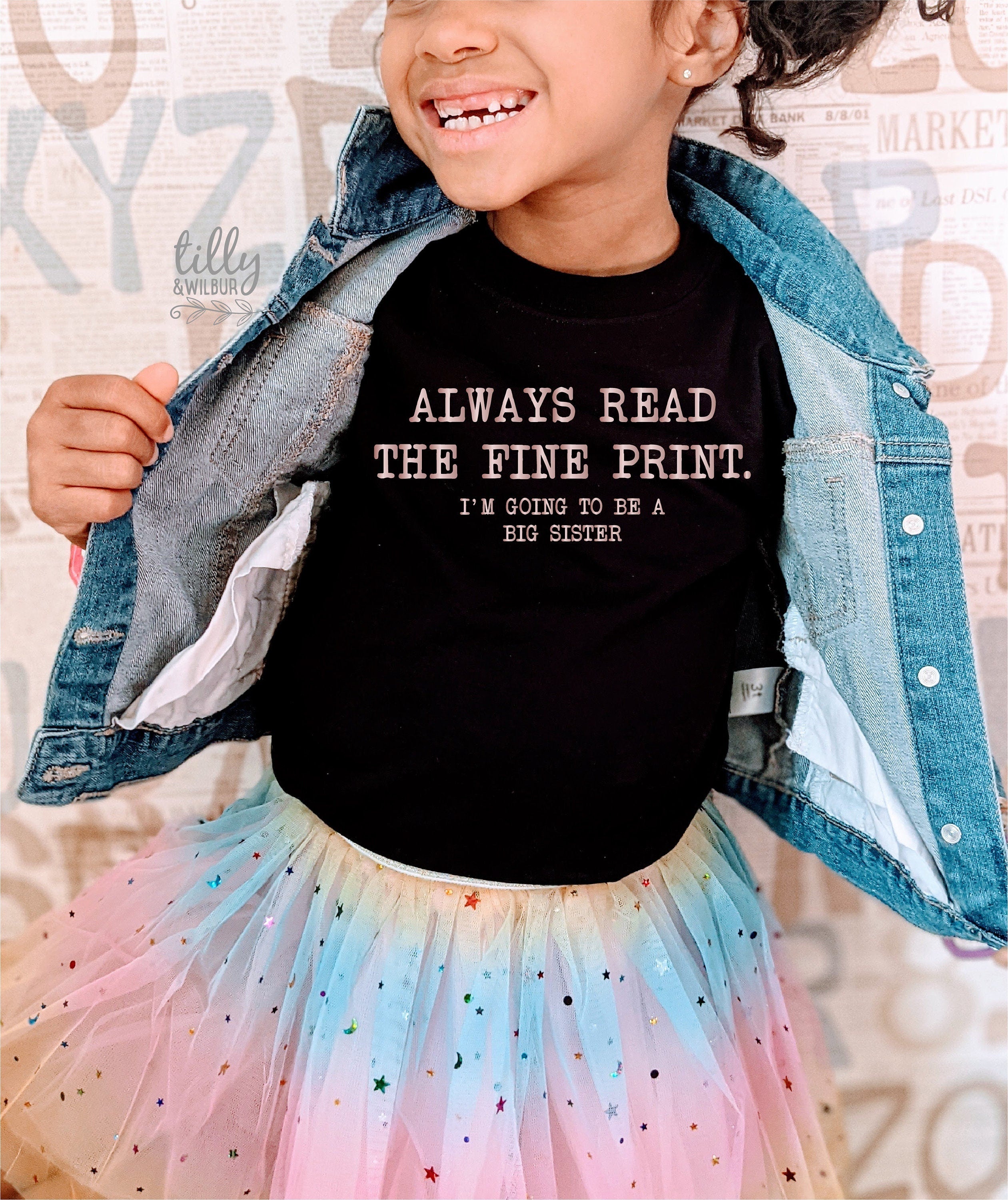 Big Sister T-Shirt - Comfortable & Stylish Sibling Gift for Women & Girls - Perfect for Family Events, Birthdays & Matching Outfits