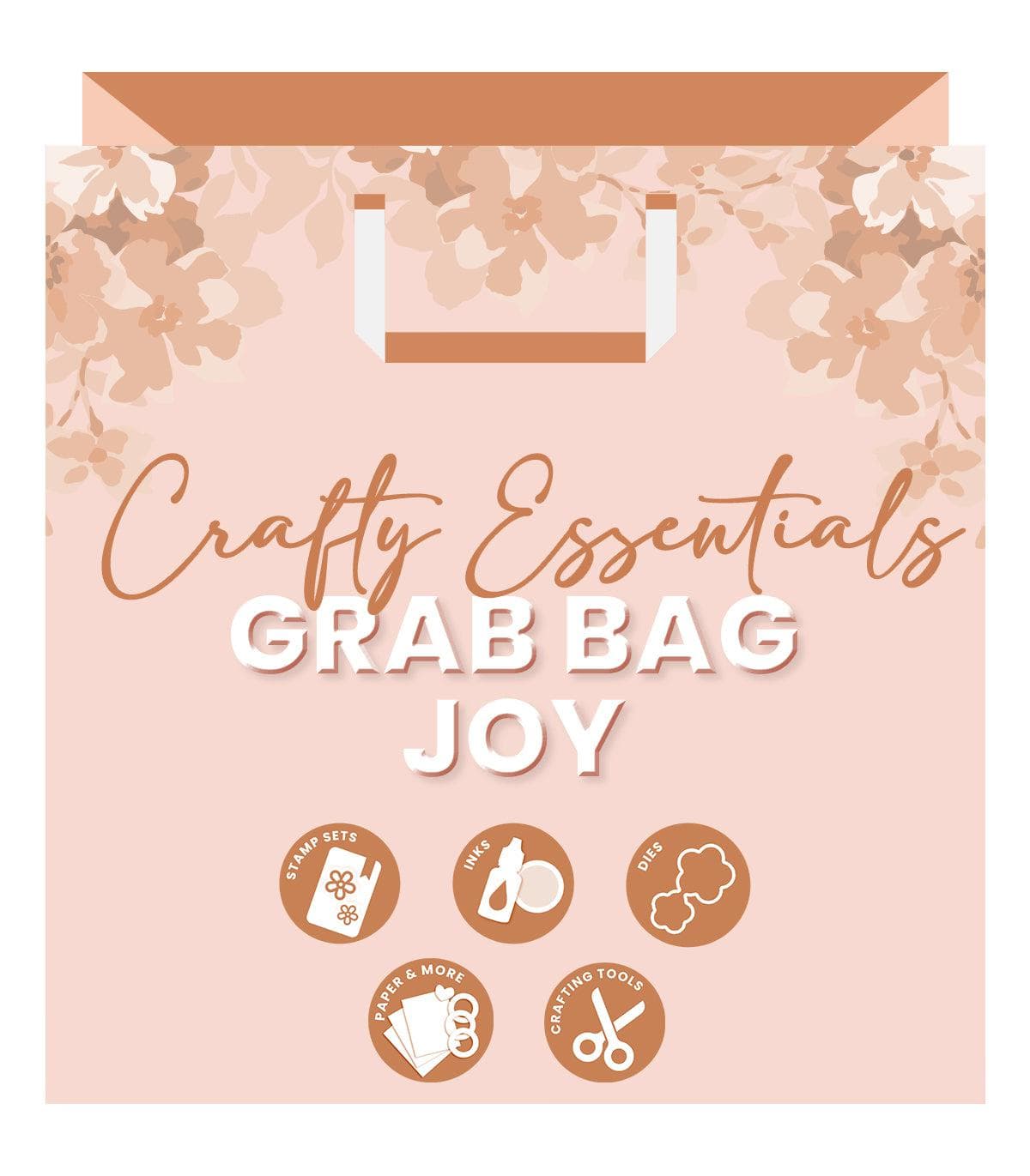 Crafty Essentials Grab Bag - DIY Craft Supplies Kit for Scrapbooking, Card Making & Home Decor | Perfect for Artists & Craft Lovers