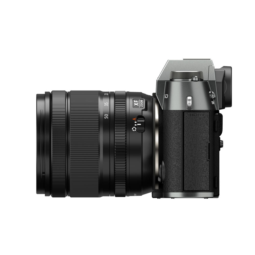 Fujifilm X-T50 Mirrorless Digital Camera with XF 16-50mm f/2.8-4.8 R LM WR Lens - Charcoal Silver | 4K Video, Fast Autofocus, Weather Resistant for Travel & Street Photography
