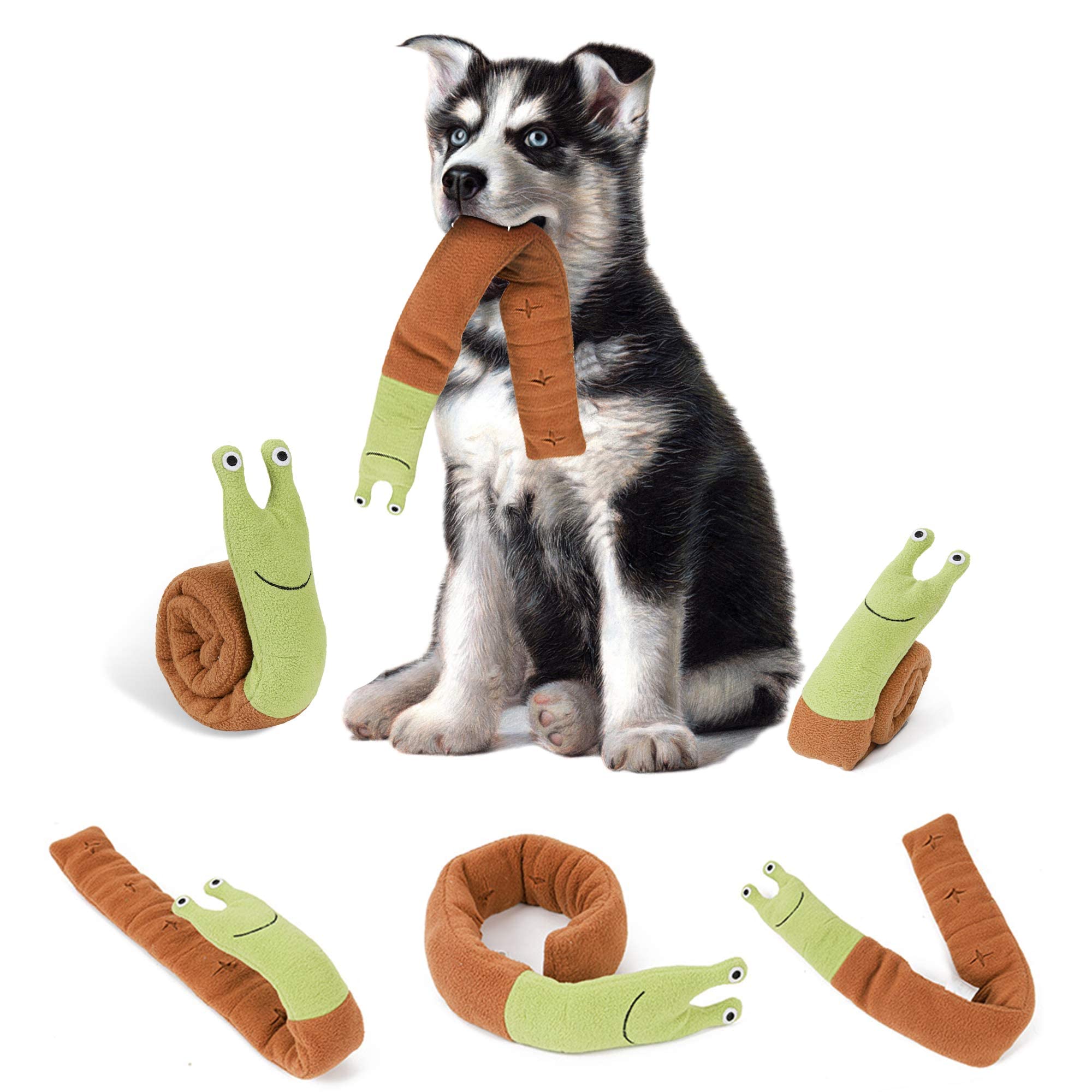 Interactive Snuffle Mat for Dogs & Cats - Mental Stimulation & Foraging Toy, Slow Feeder Puzzle Game for Stress Relief & Boredom - Encourages Natural Instincts - Perfect for Training, Anxiety Relief & Indoor Play (Snail Design)