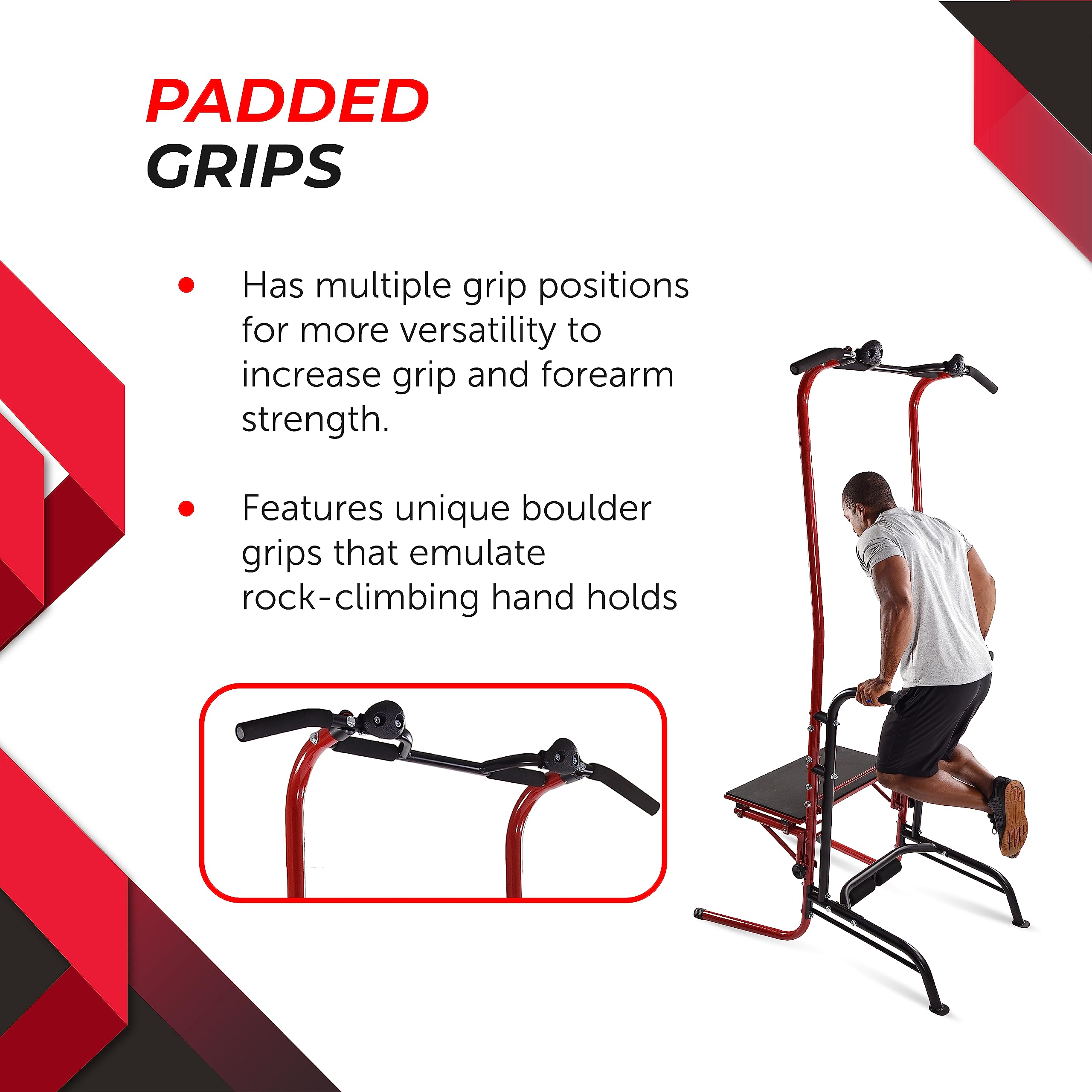 Stamina Power Tower - Pull Up & Dip Bar for Home Gym - 250 lbs Capacity - Perfect for Strength Training