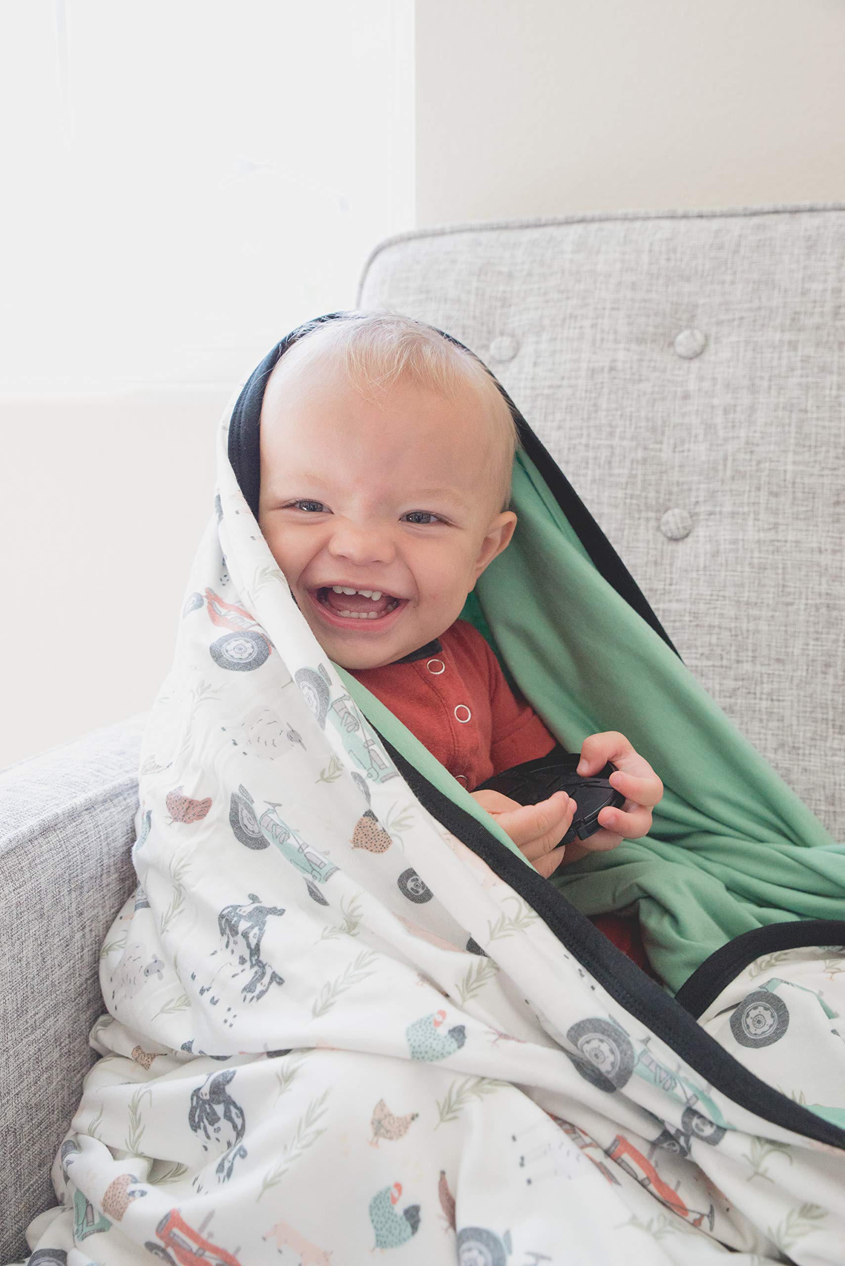Premium Copper Pearl Jumbo 3-Layer Baby Blanket - Ultra Soft & Breathable Toddler Blanket for Boys & Girls | 46