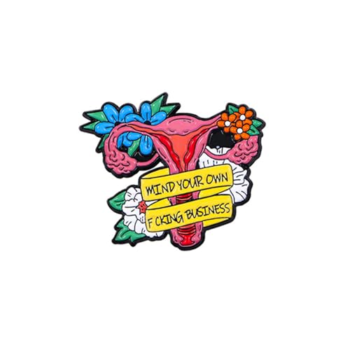 flower Uterus pin