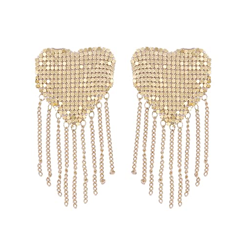 Gold Heart Shape With Tassel