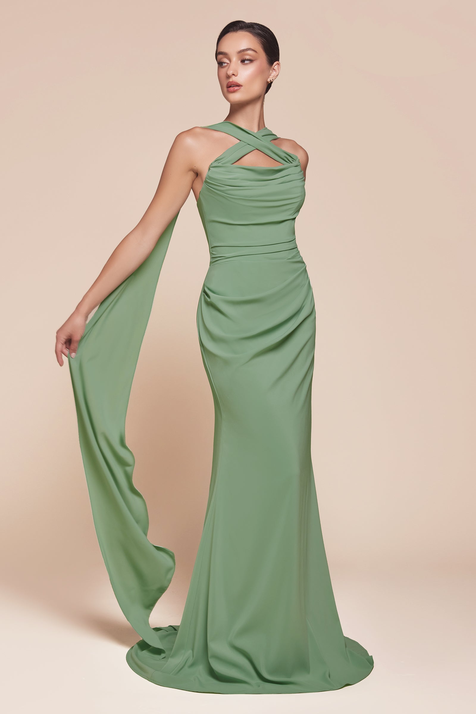 Elegant Caitlin Gown - Versatile Tie Chiffon Dress for Women | Perfect for Weddings, Parties & Special Occasions