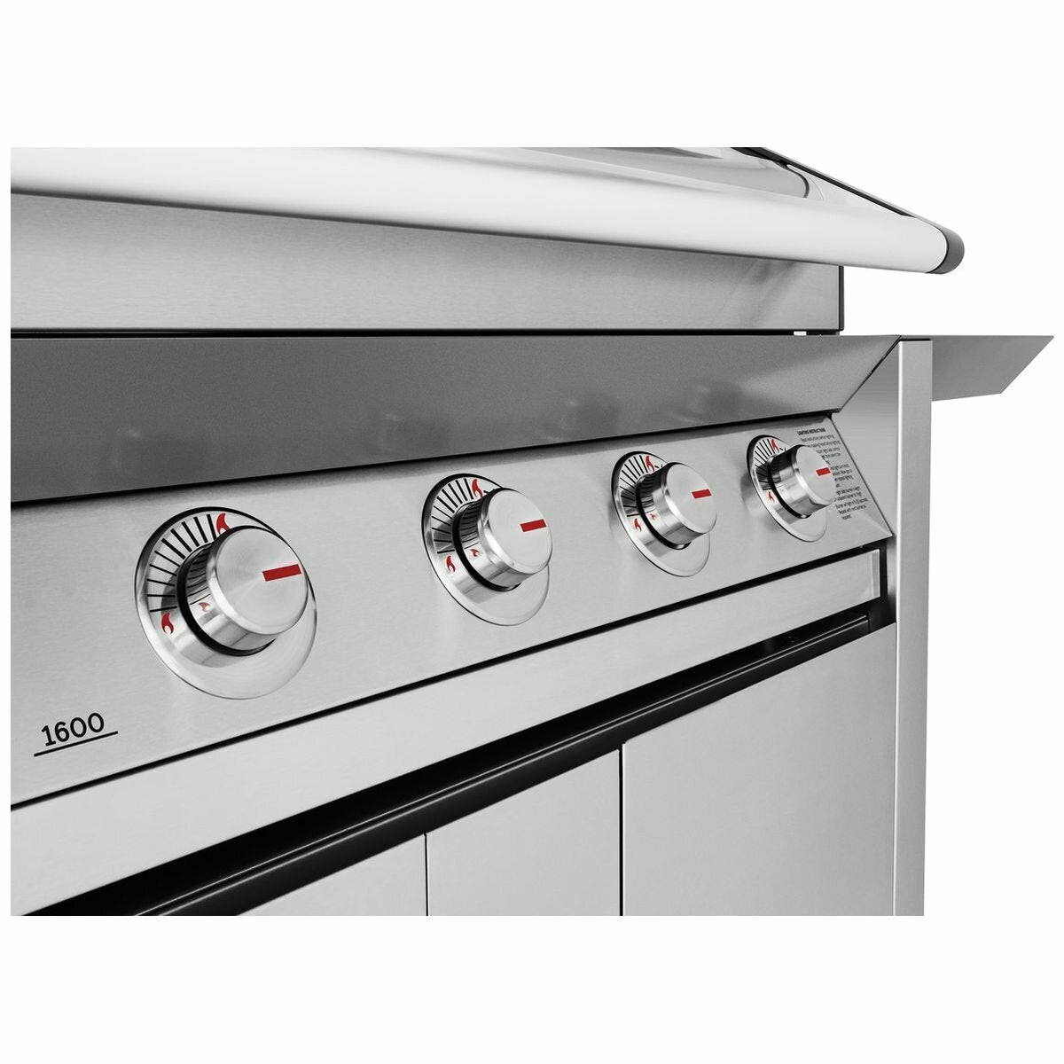 Beefeater 1600 Series 5-Burner Stainless Steel BBQ Grill with Side Burner & Rolling Cart - BMG1651SA - Perfect for Backyard Grilling, Outdoor Parties, and Family Gatherings