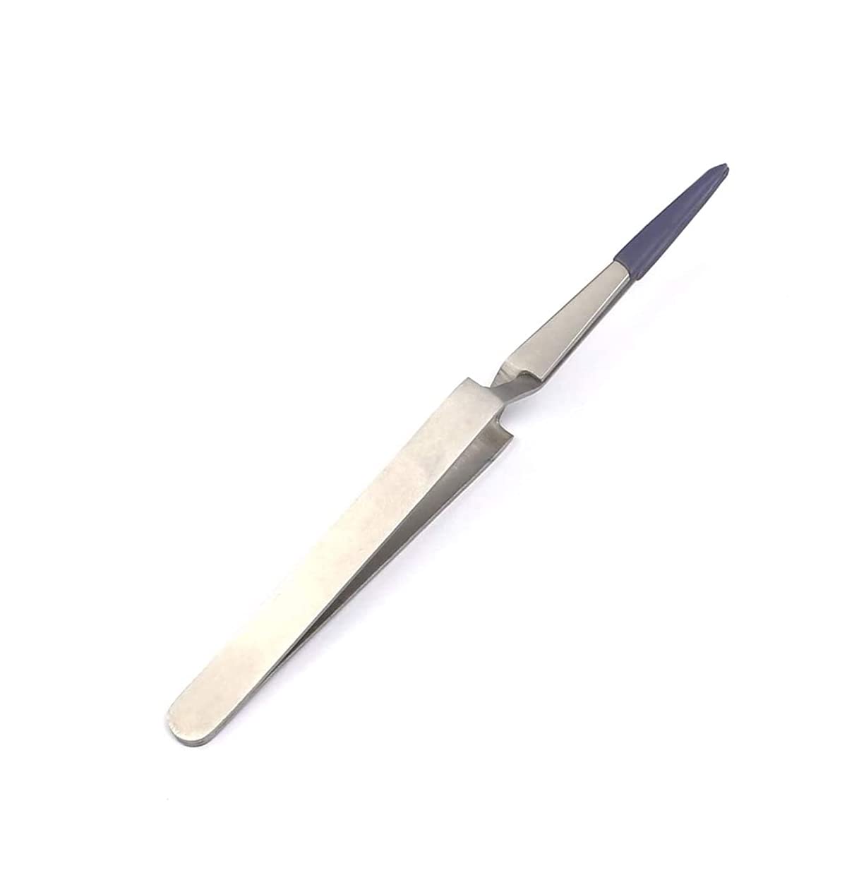 Self-Locking Tweezers with PVC Rubber Coated Tips - OdontoMed2011 Cross Lock Jewelry & Hobby Craft Tools for Precision Work, DIY Projects, and Dental Applications