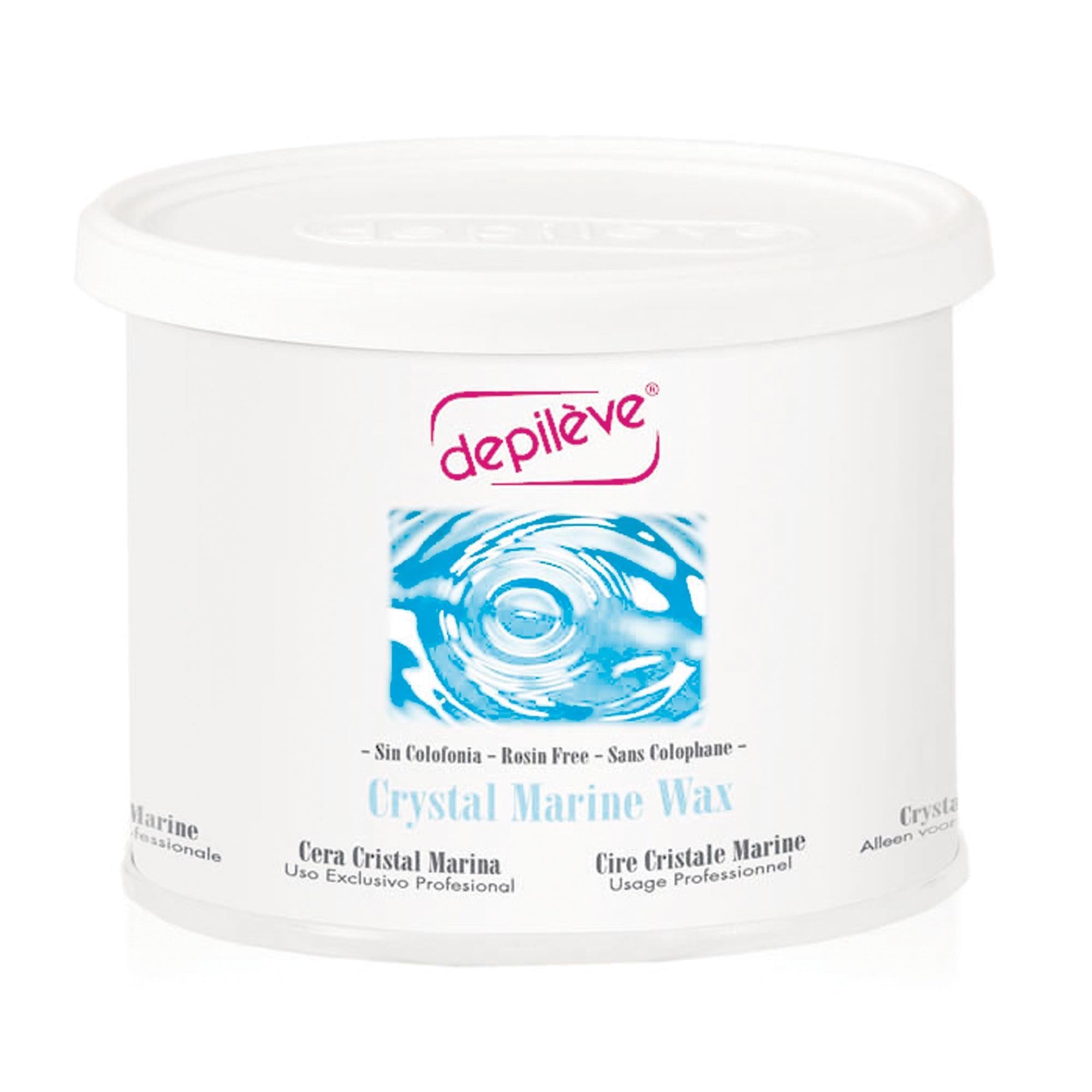 Depileve Soft Wax with Marine Crystal – 14 oz for Smooth Hair Removal at Home – Ideal for Legs, Arms, and Bikini Line