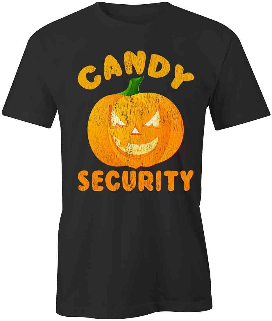 Candy Security Graphic T-Shirt for Men & Women | Black Printed Cotton Tee | Funny Novelty Shirt for Security Guards, IT Professionals & Tech Enthusiasts