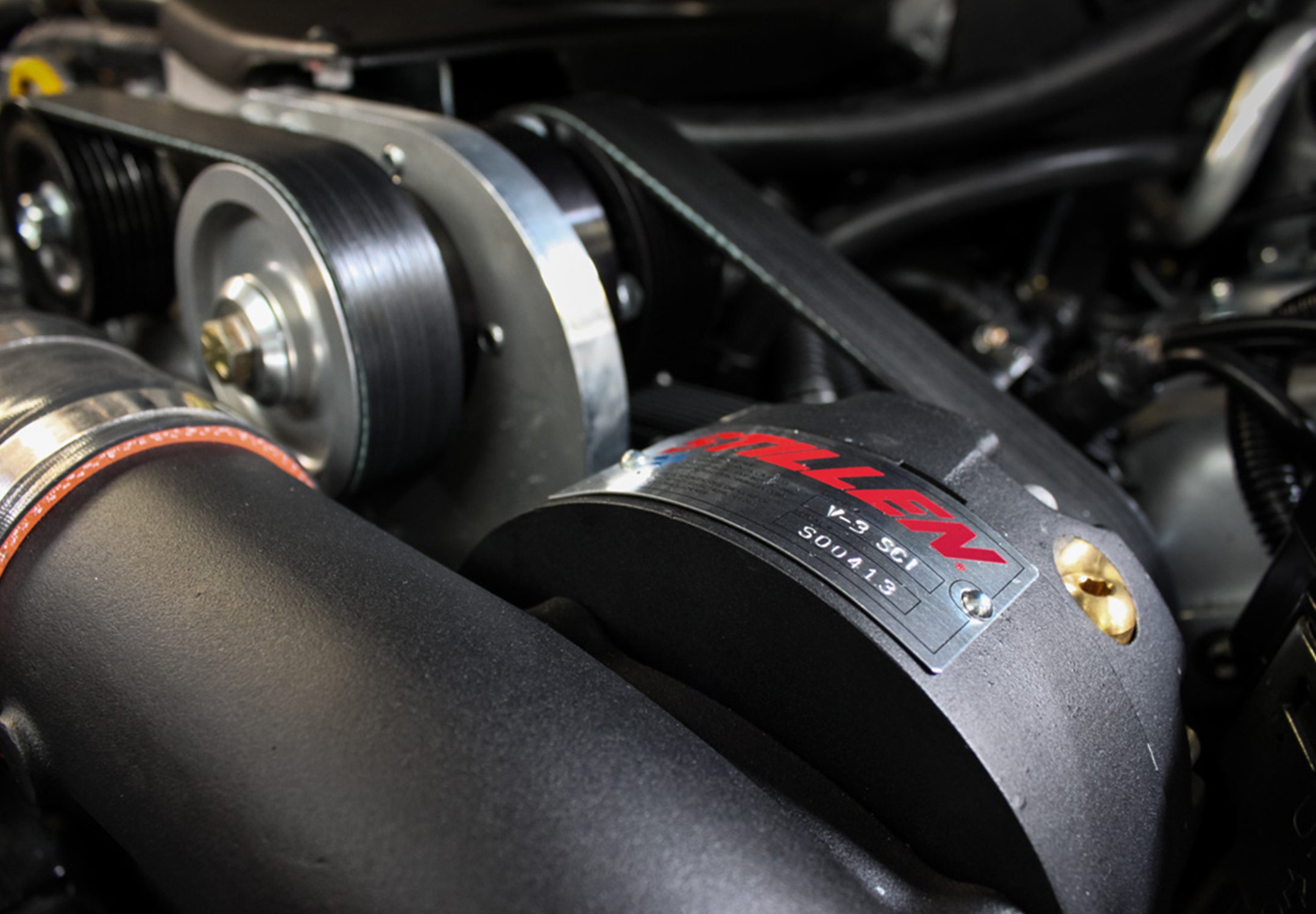 2008-2015 Infiniti G37/Q60 Supercharger Tuned System (Black 407737B) - Performance Boost for Coupe Racing & Street Driving