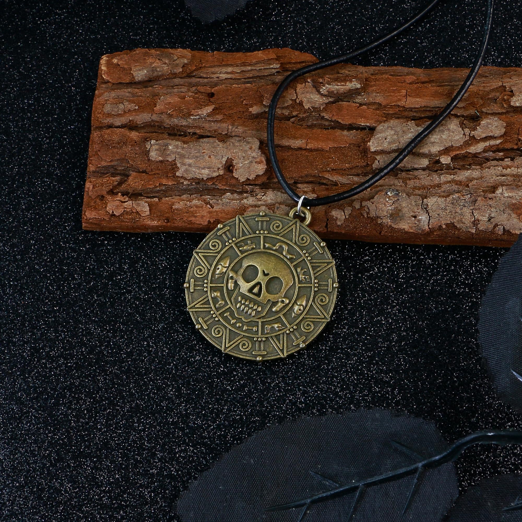 Pirate Skull Necklace - Authentic Pirate Jewelry & Costume Accessories for Halloween, POTC Collectors & Renaissance Faires | Perfect Pirate-Themed Gift & Cosplay