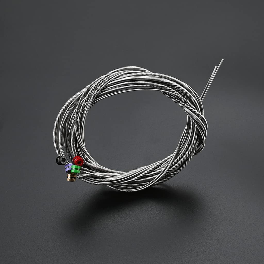 Alnicov 5-String Stainless Steel Bass Guitar Strings with Color Ball Ends - Premium Electric Bass Replacement Strings for Rock, Jazz & Studio Performances