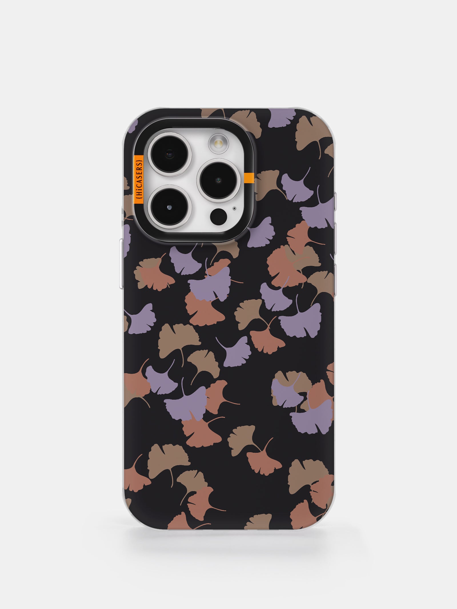 Fallen Ginkgo Leaves Pattern Phone Case - Black - Durable Protective Cover for iPhone & Samsung - Perfect for Autumn & Nature Lovers